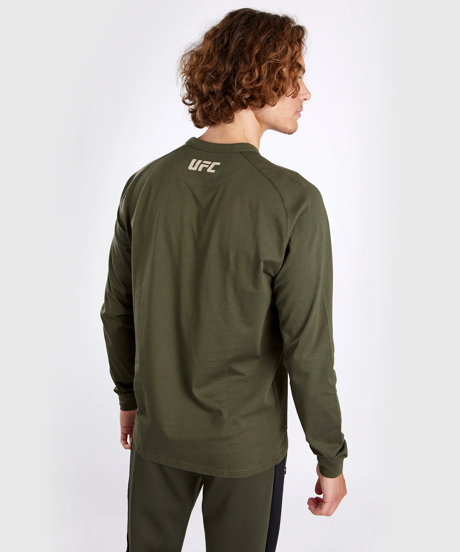 T-shirt à manches longues pour Hommes UFC Adrenaline by Venum Fight Week - Khaki - Image 6