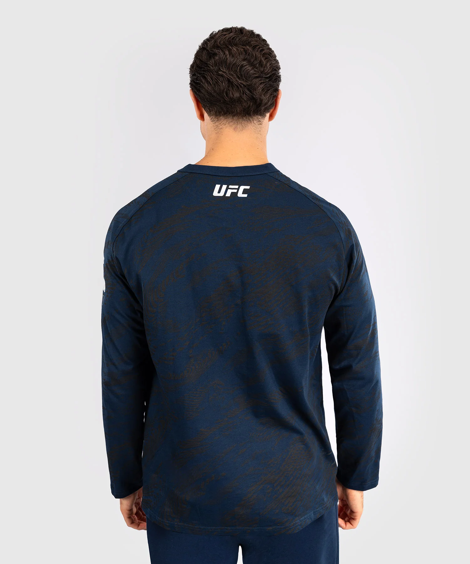 T-shirt à Manches Longues pour Hommes UFC Fusion by Venum Fight Week - Bleu Océanique - Image 2