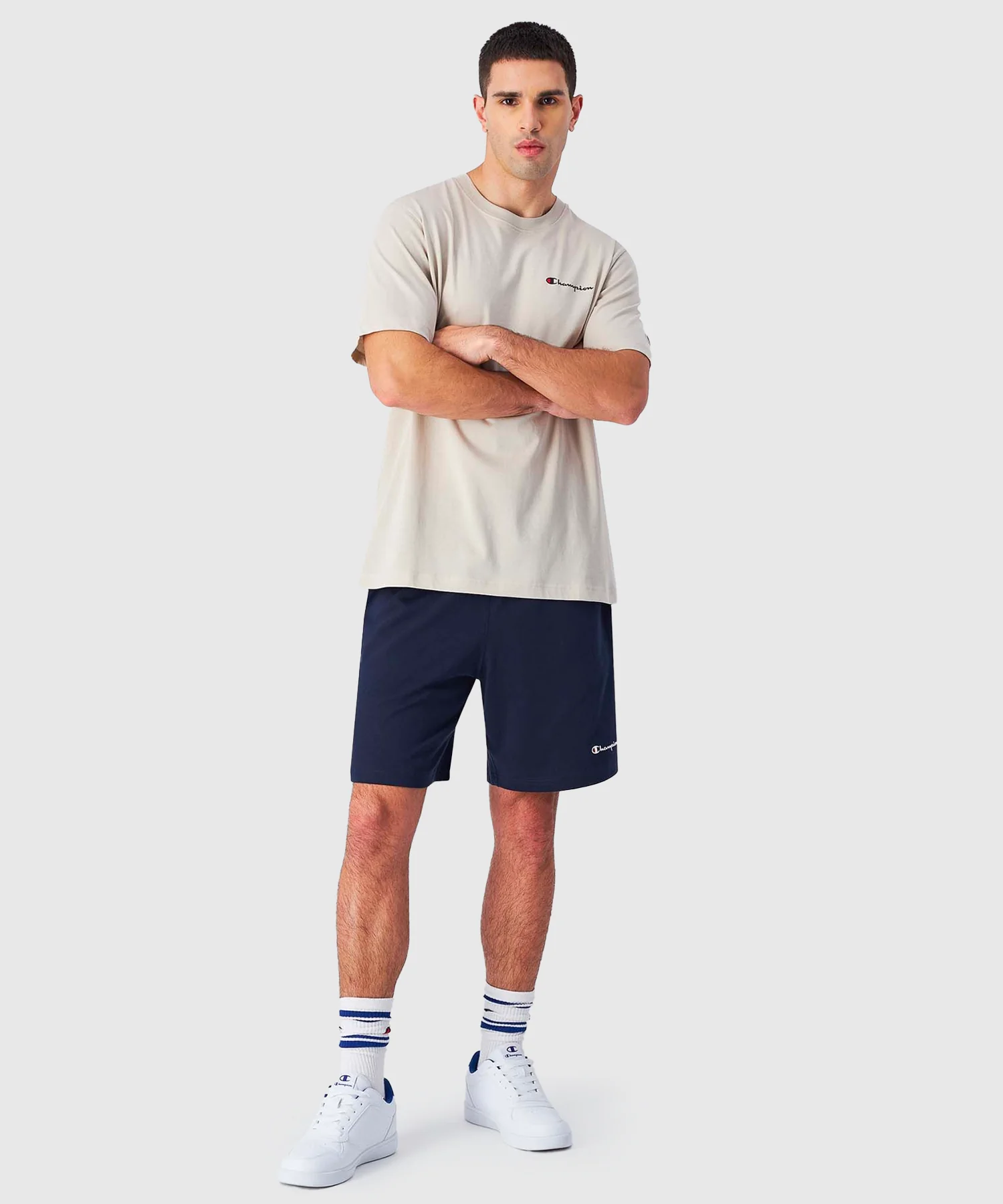 T-Shirt Champion En Jersey De Coton Avec Petit Logo - Beige - Image 5