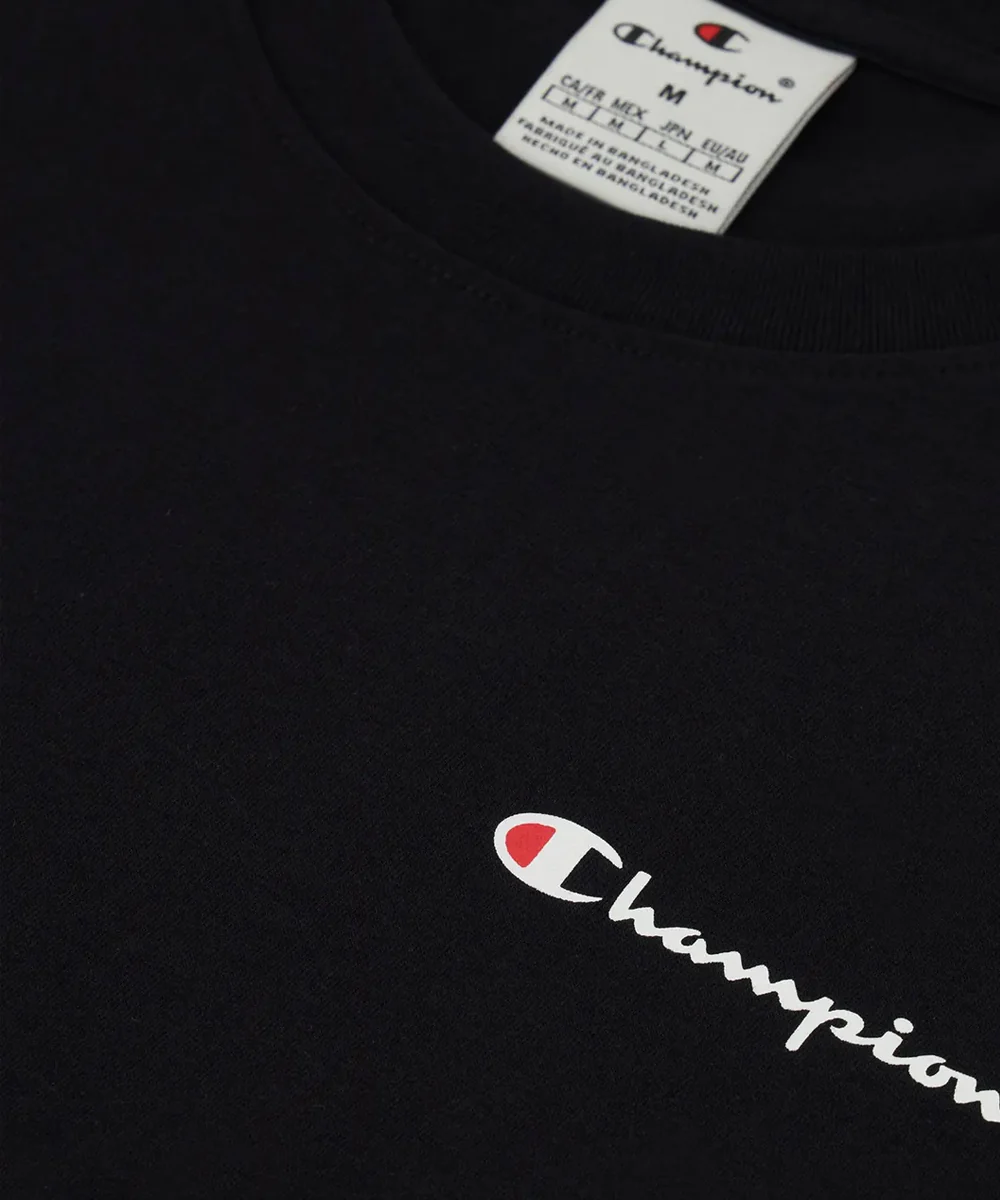 T-Shirt Champion En Jersey De Coton Avec Petit Logo - Noir - Image 4