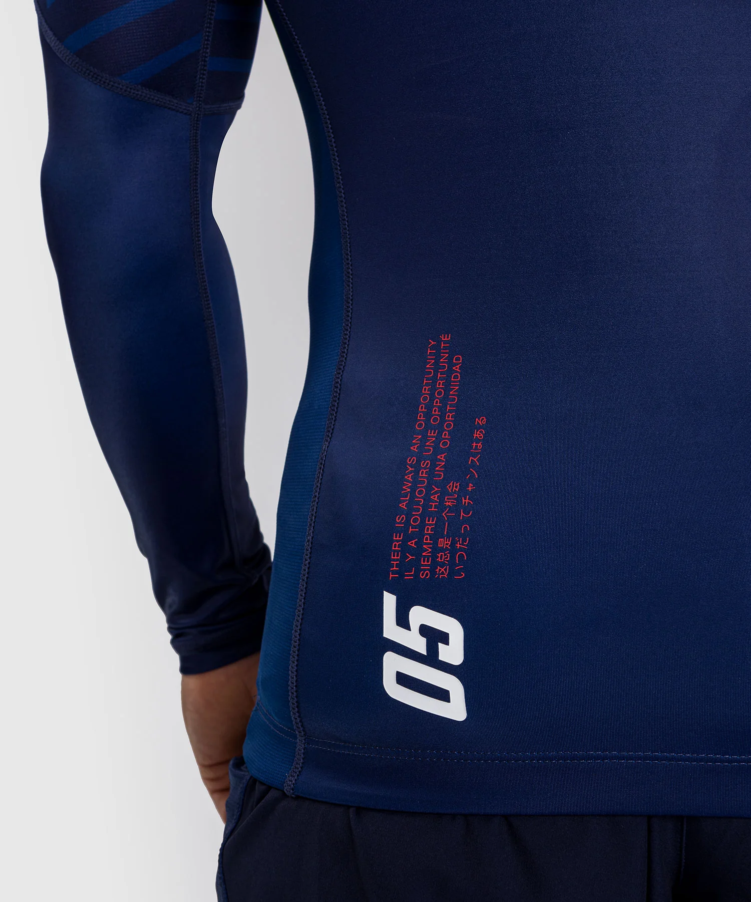 T-shirt Compression à Manches Longues Venum Sport 05 - Bleu/Jaune - Image 10