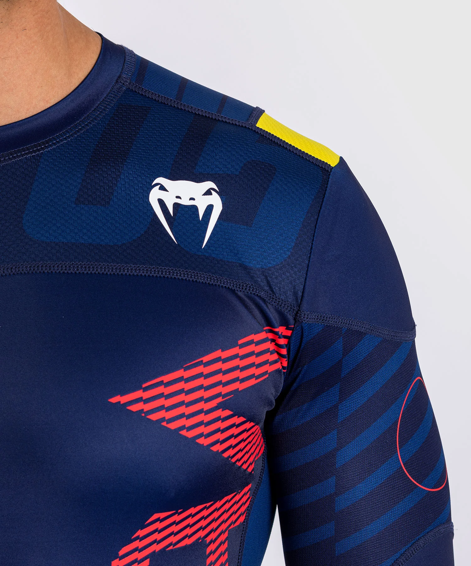 T-shirt Compression à Manches Longues Venum Sport 05 - Bleu/Jaune - Image 9