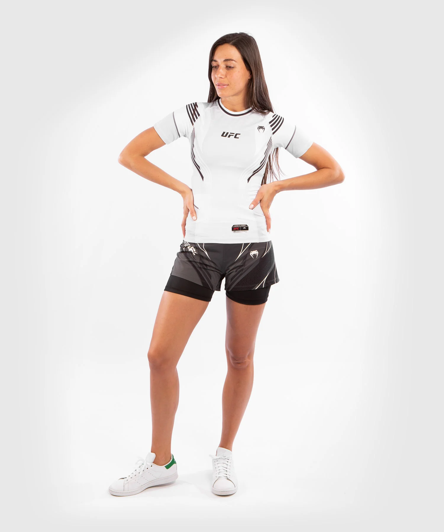 T-shirt de compression Femme UFC Venum Authentic Fight Night - Blanc - Image 8