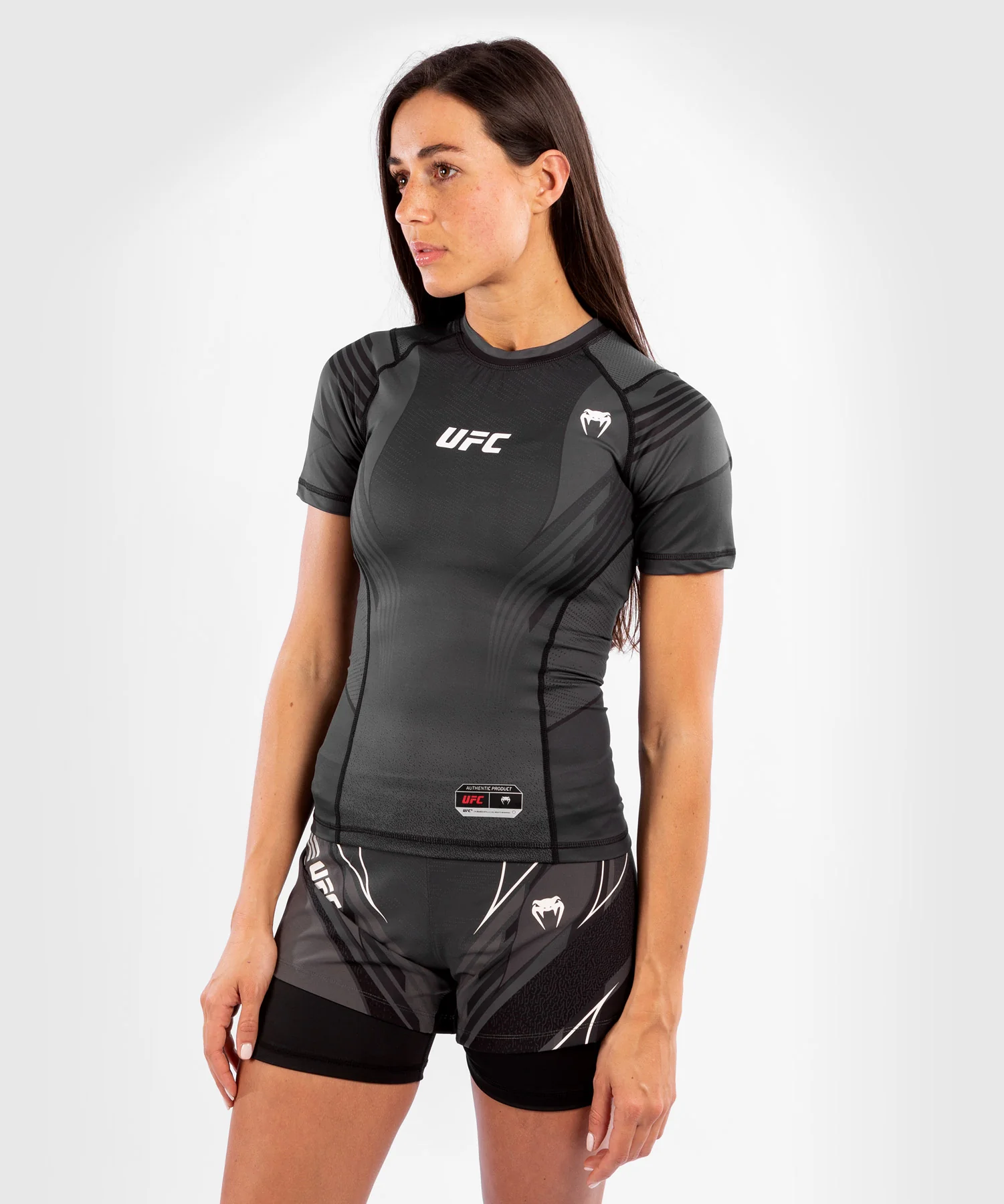 T-shirt de compression Femme UFC Venum Authentic Fight Night - Noir - Image 3