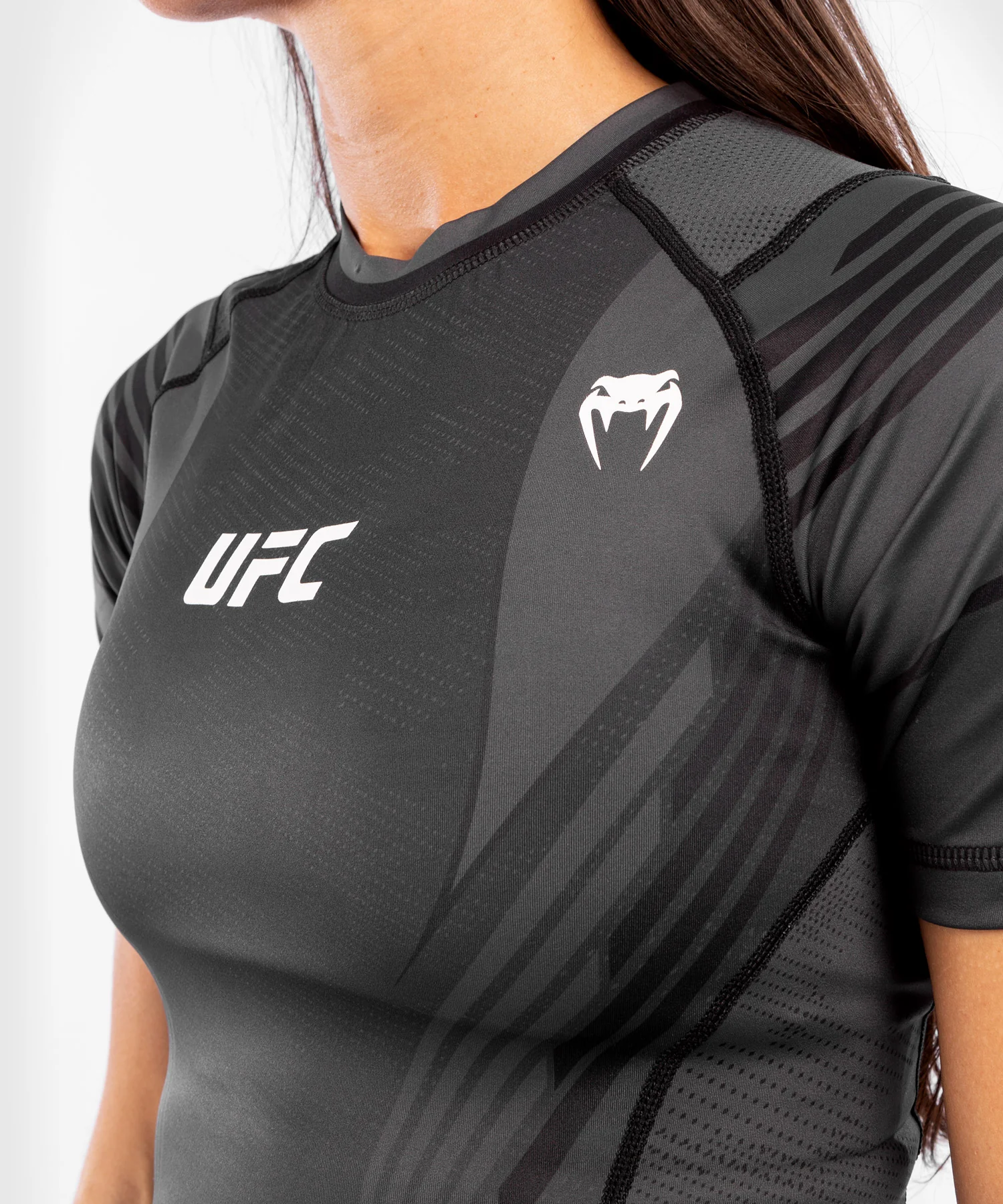 T-shirt de compression Femme UFC Venum Authentic Fight Night - Noir - Image 5