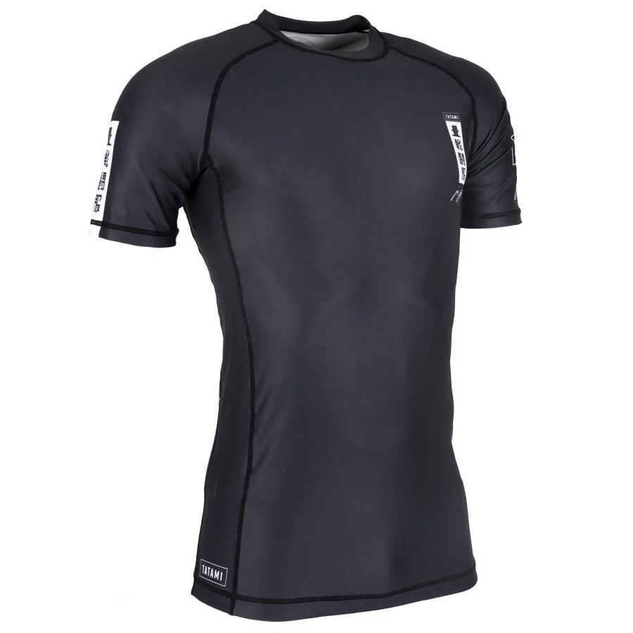 T-shirt de Compression Kanagawa - Manches Courtes - Noir - Image 2