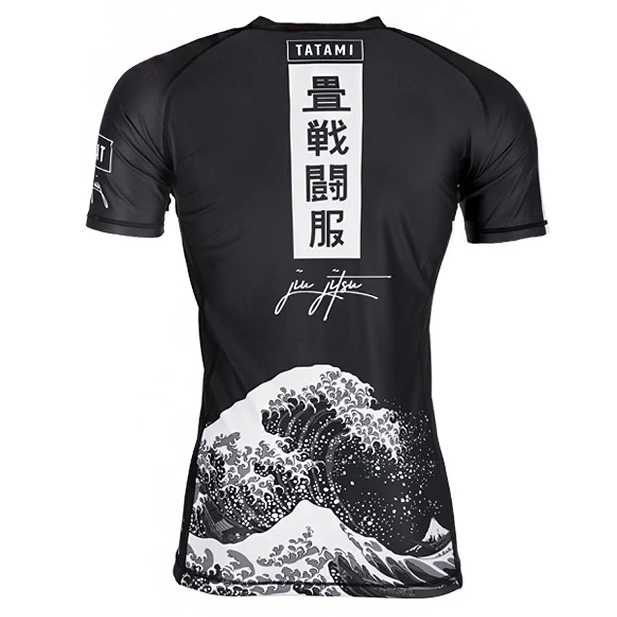 T-shirt de Compression Kanagawa - Manches Courtes - Noir - Image 3