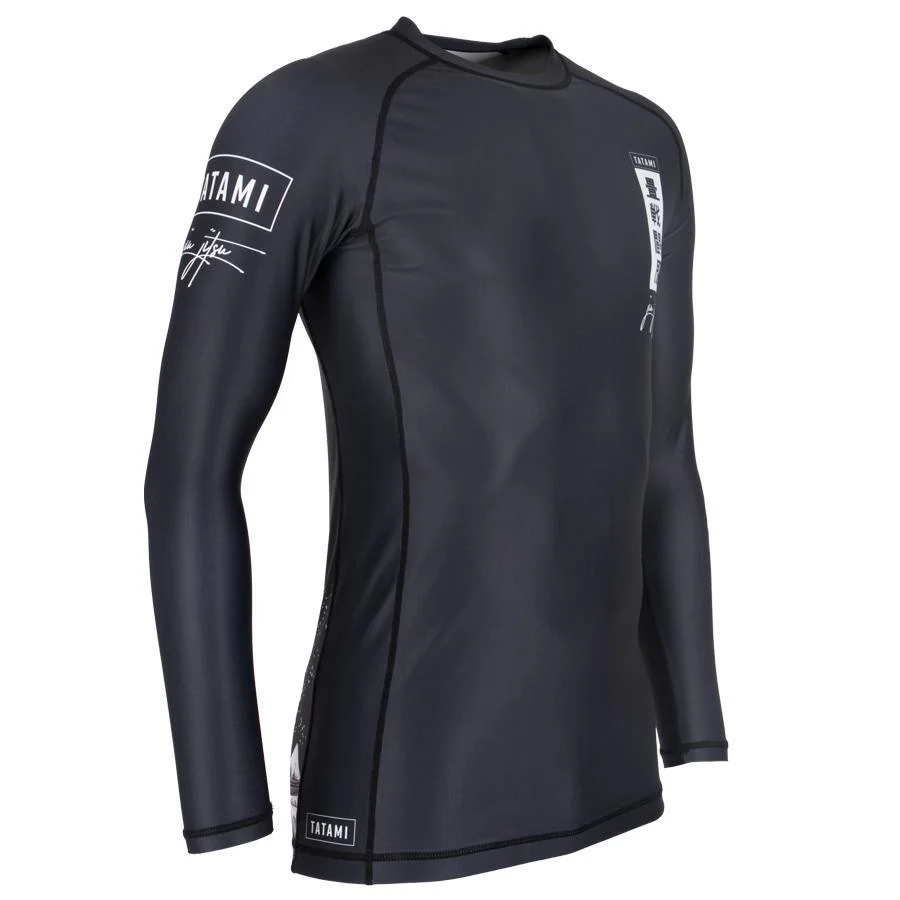 T-shirt de Compression Kanagawa - Manches Longues - Noir - Image 2