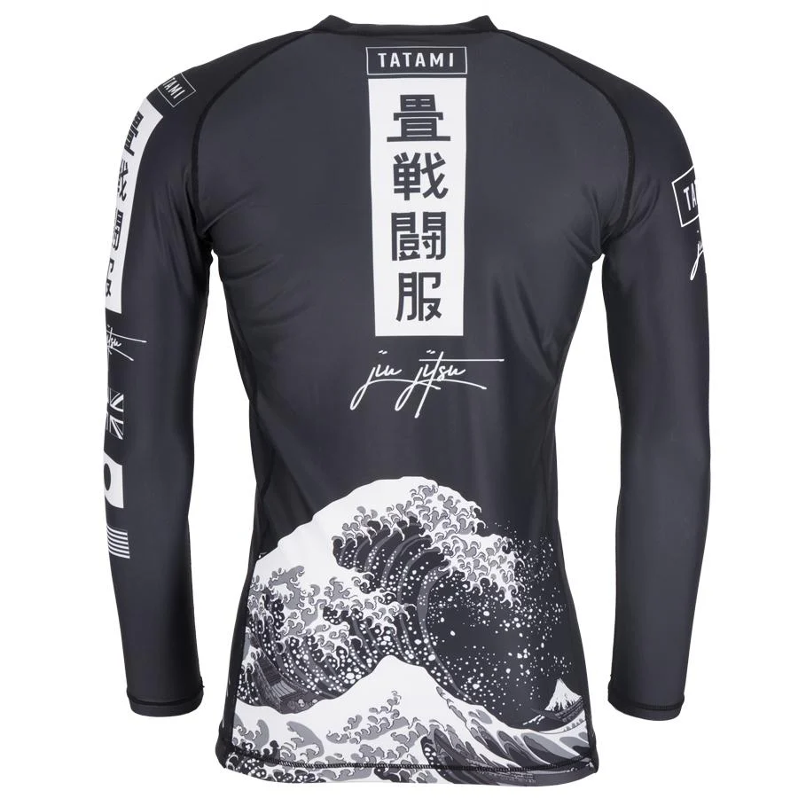 T-shirt de Compression Kanagawa - Manches Longues - Noir - Image 3