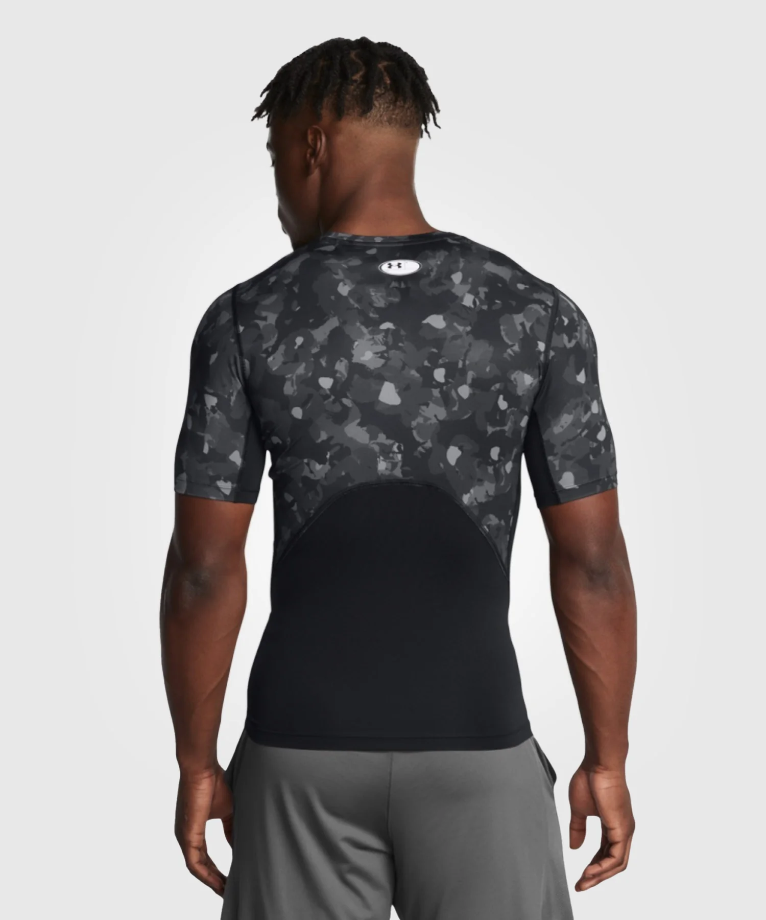 T-Shirt De Compression Under Armour Heatgear Armour - Noir/Gris - Image 2