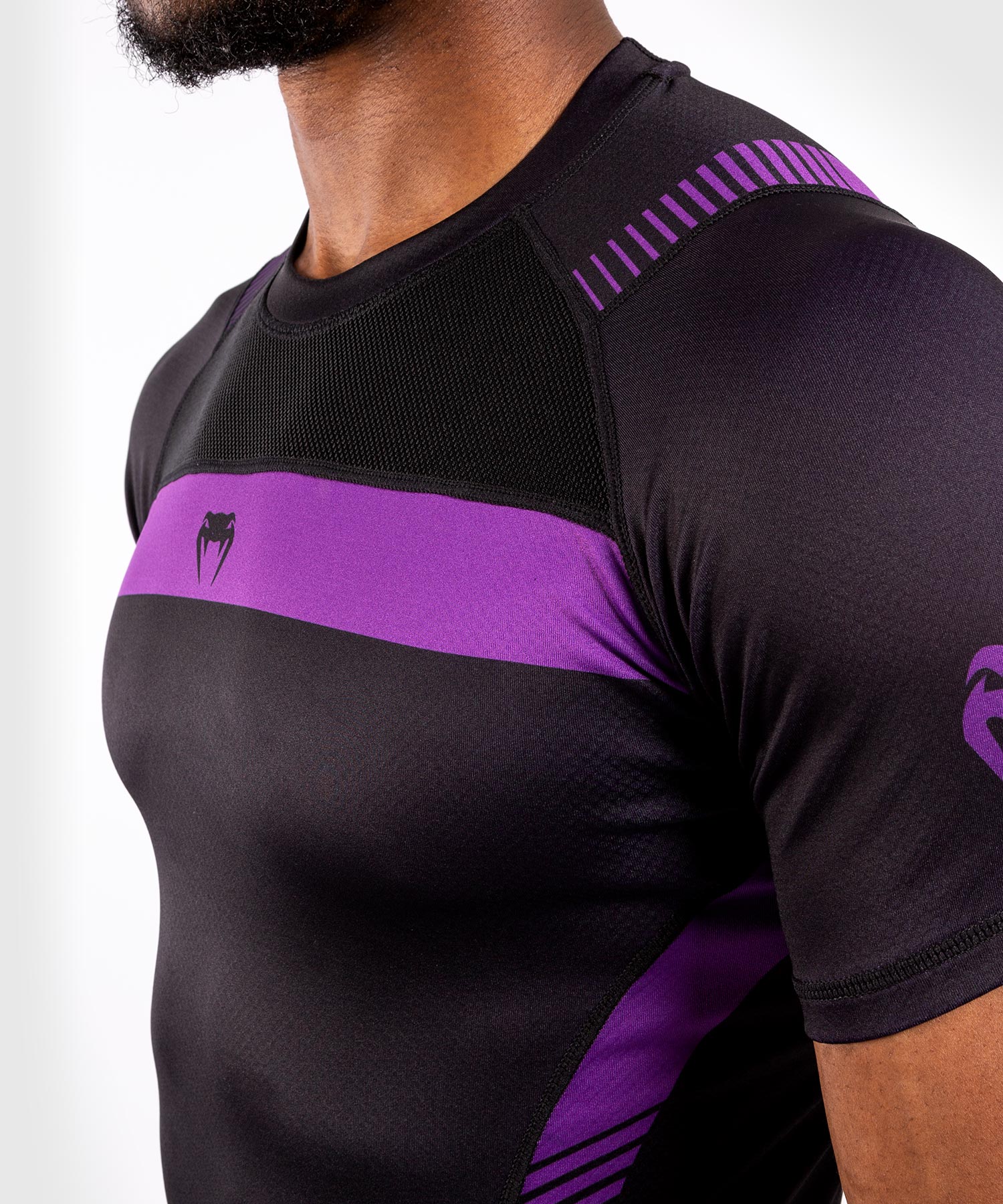 T-shirt de Compression Venum NoGi 3.0 - Manches Courtes - Noir/Violet - Image 5