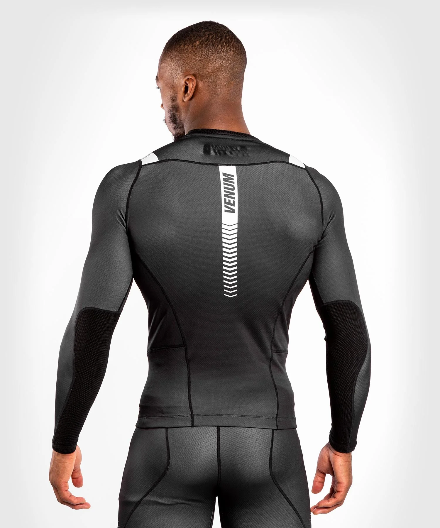 T-shirt de Compression Venum NoGi 3.0 - Manches Longues - Noir/Blanc - Image 2