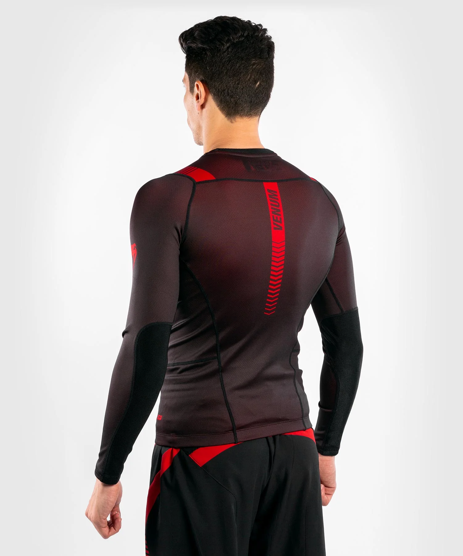 T-shirt de Compression Venum NoGi 3.0 - Manches Longues - Noir/Rouge - Image 2