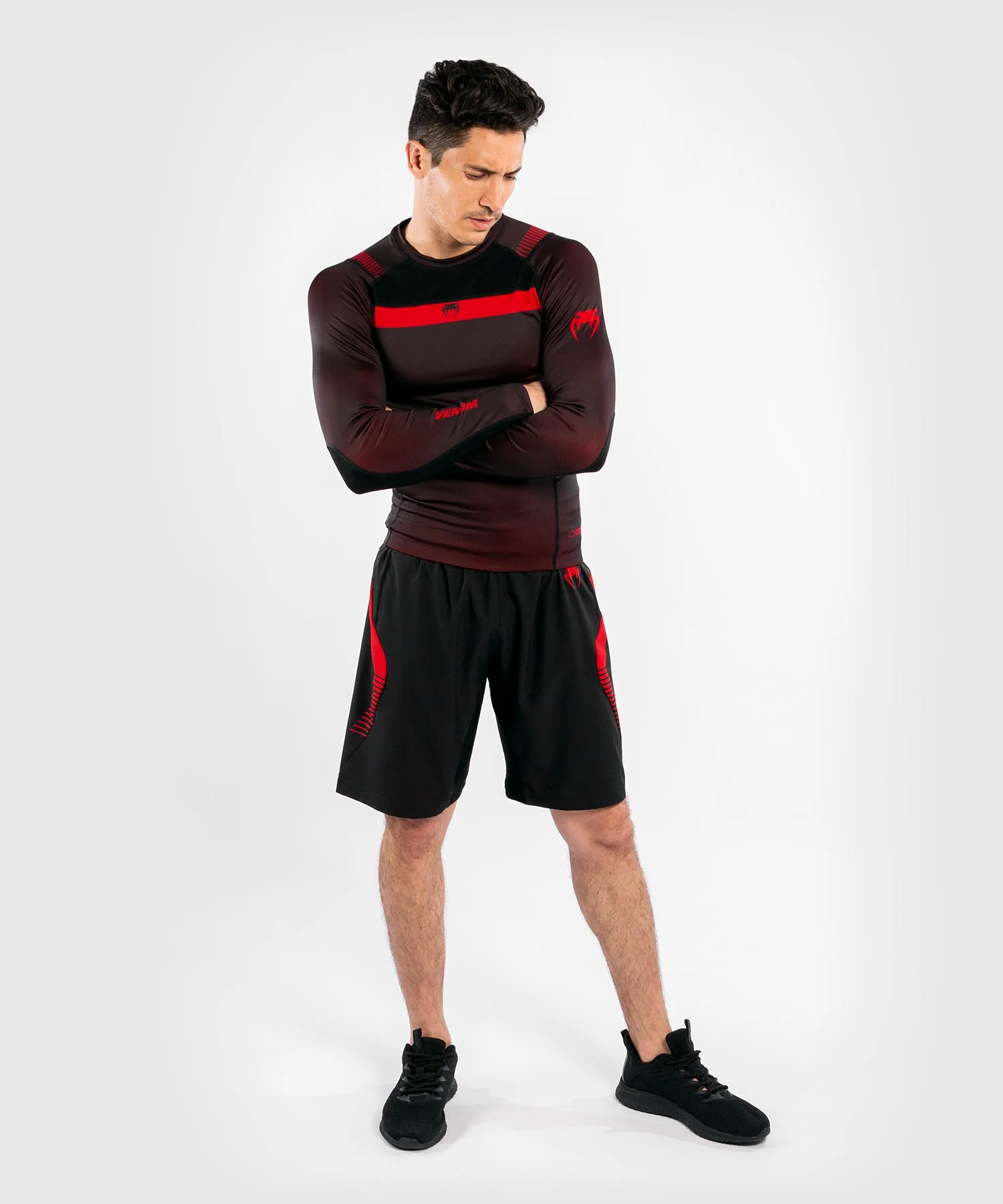 T-shirt de Compression Venum NoGi 3.0 - Manches Longues - Noir/Rouge - Image 7