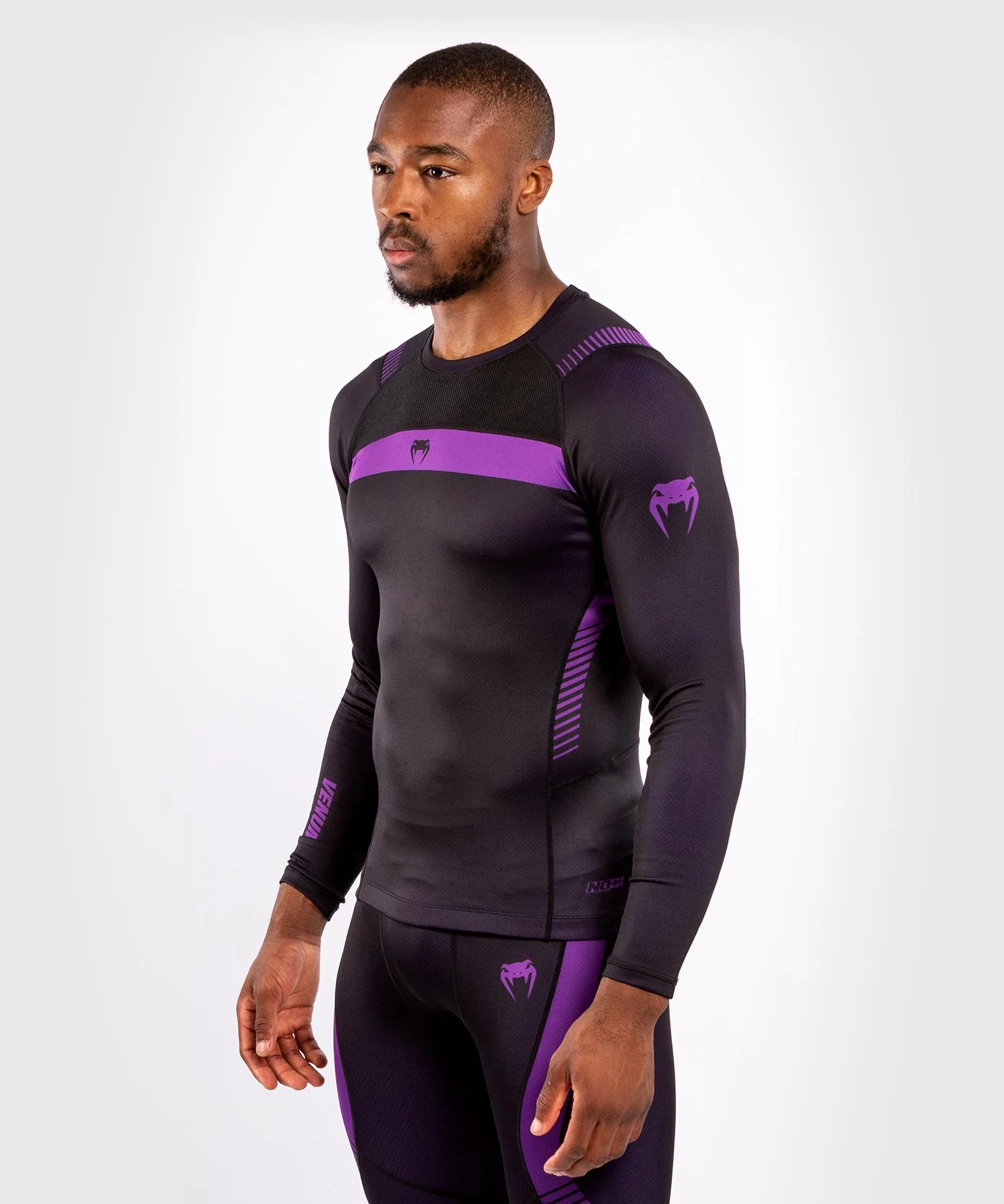 T-shirt de Compression Venum NoGi 3.0 - Manches Longues - Noir/Violet - Image 3