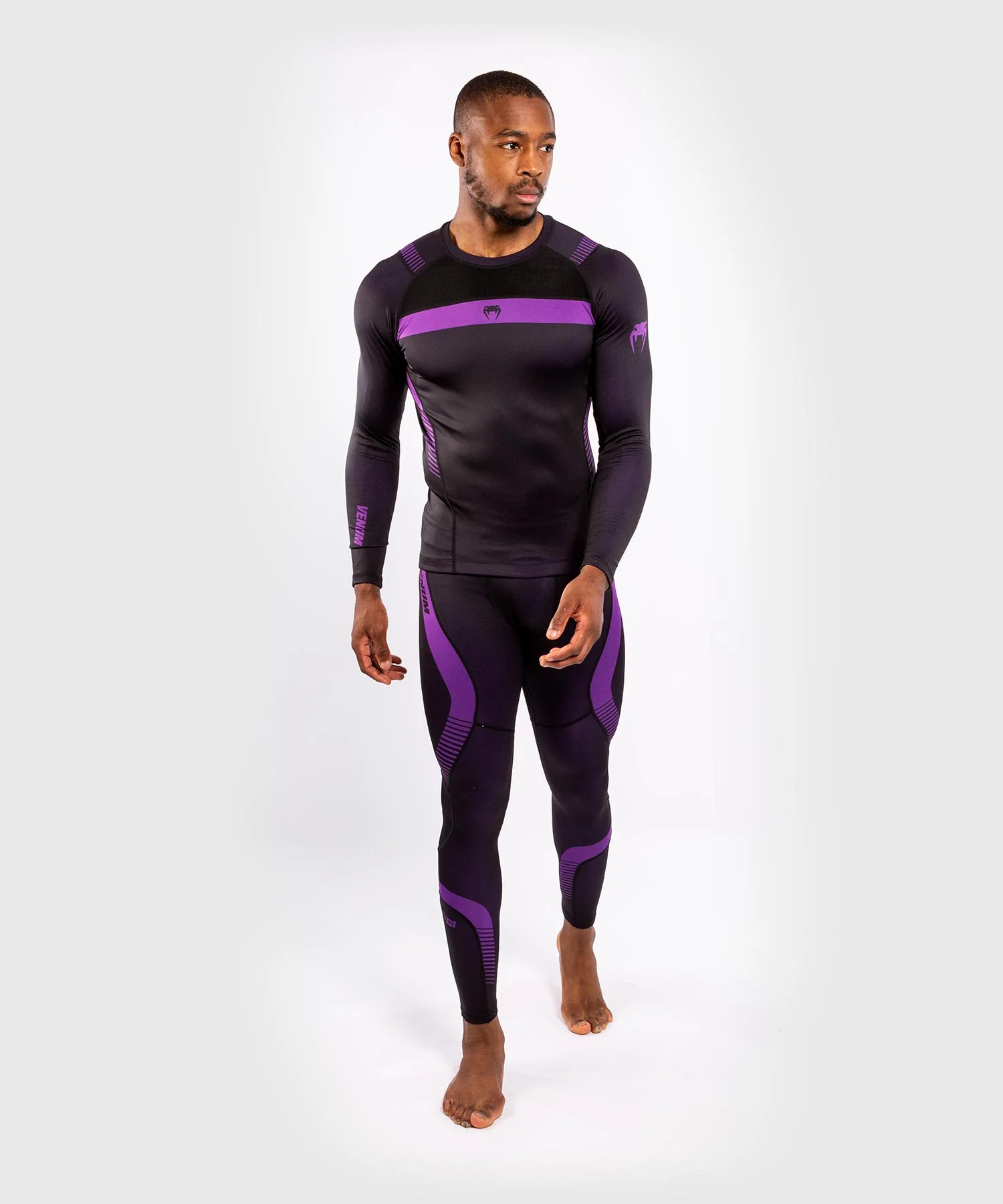 T-shirt de Compression Venum NoGi 3.0 - Manches Longues - Noir/Violet - Image 7
