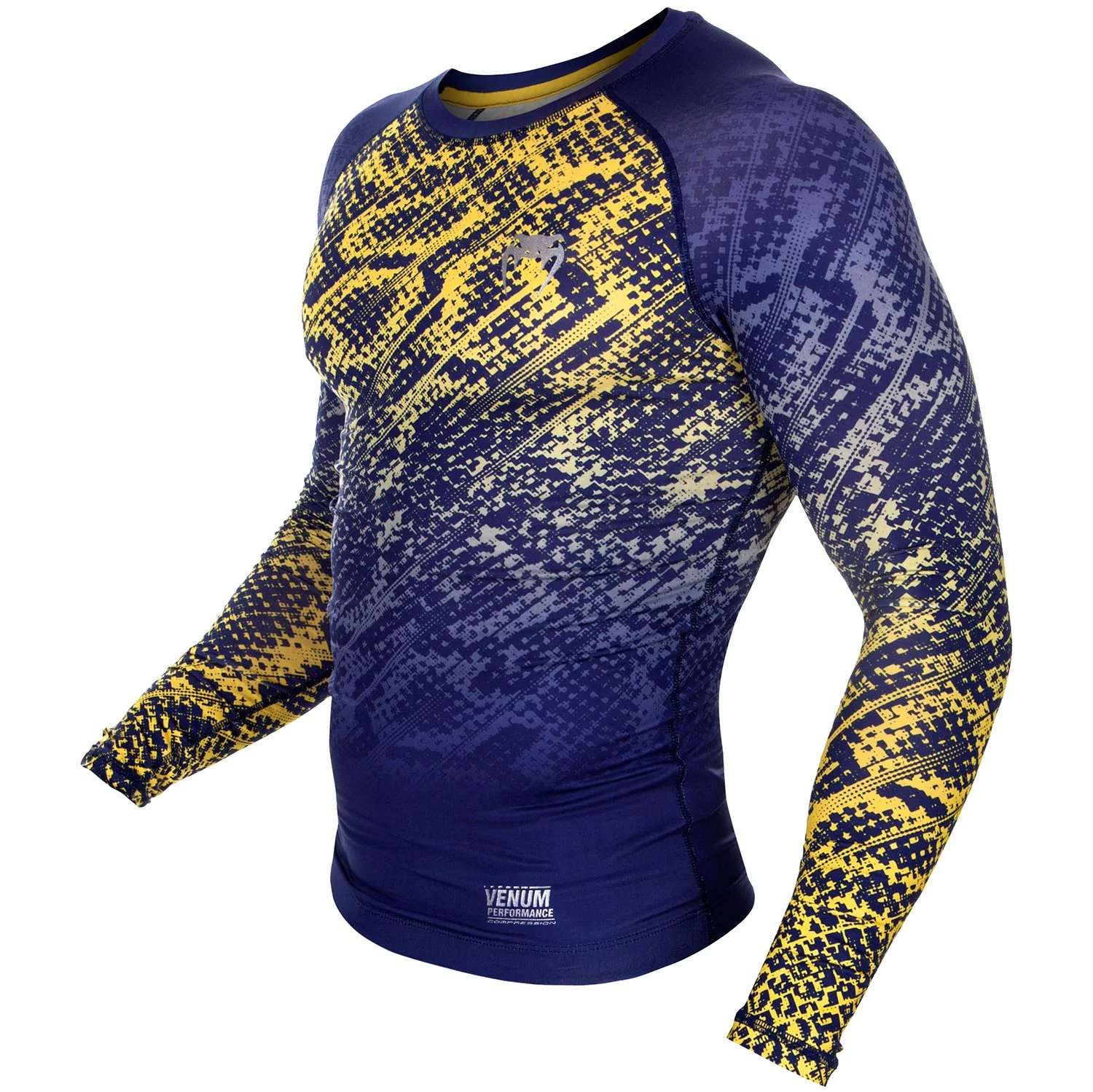T-shirt de compression Venum Tropical - Bleu/Jaune - Image 2