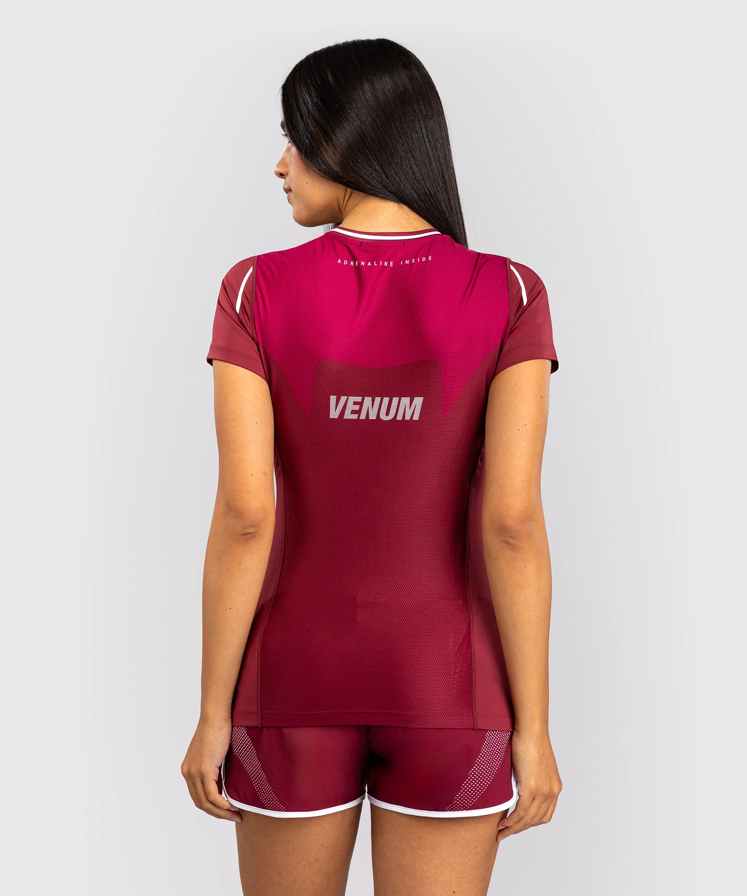 T-shirt Dry-Tech Femme Venum Adrenaline – Bordeaux/Rose - Image 4