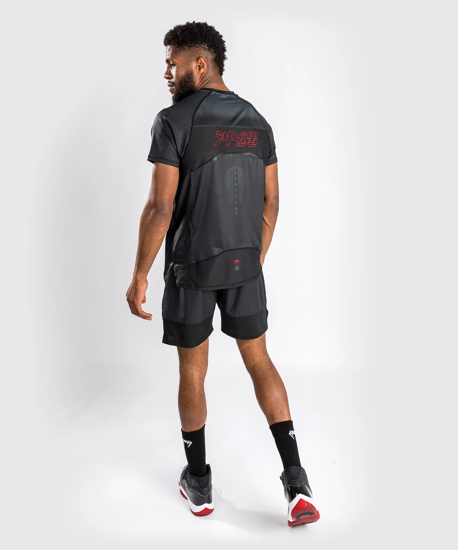 T-shirt dry tech - Manches Courtes - Venum Okinawa 3.0 - Noir/Rouge - Image 6