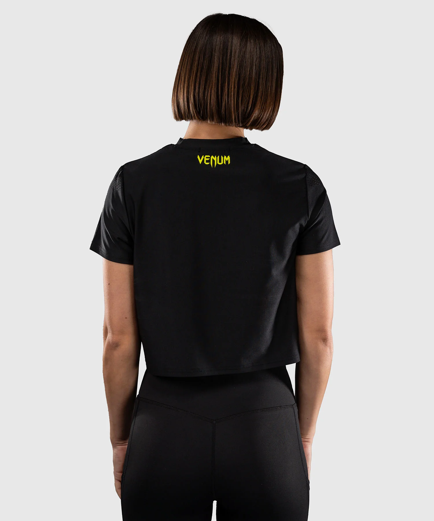 T-shirt Dry Tech Pour Femme Venum Lazer - Noir/Jaune - Image 4