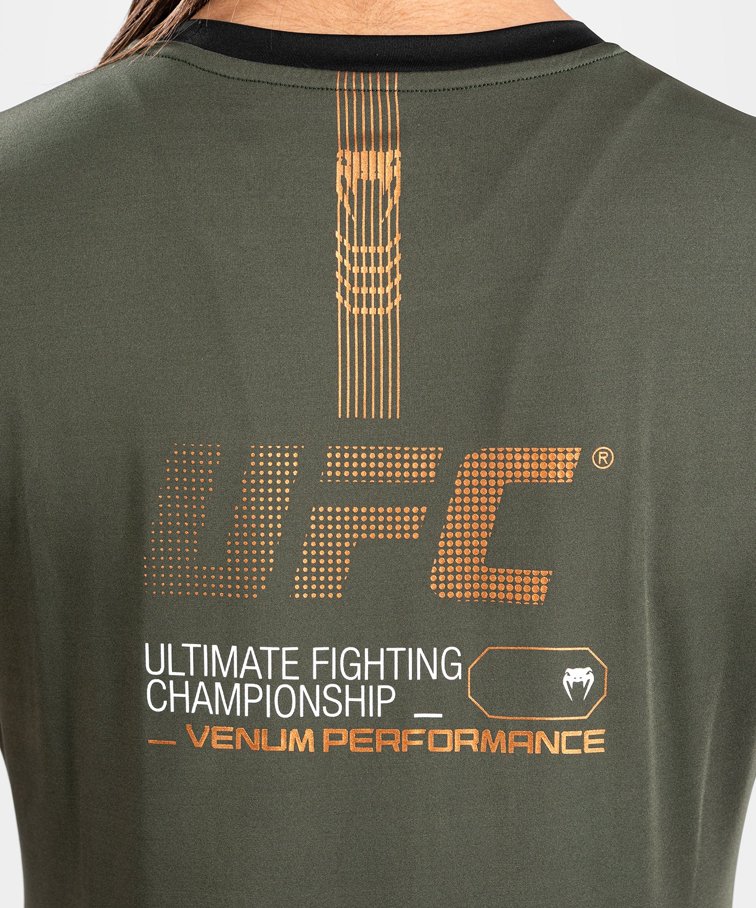 T-shirt Dry-Tech pour Femmes UFC Adrenaline by Venum Fight Week - Kaki/Bronze - Image 9