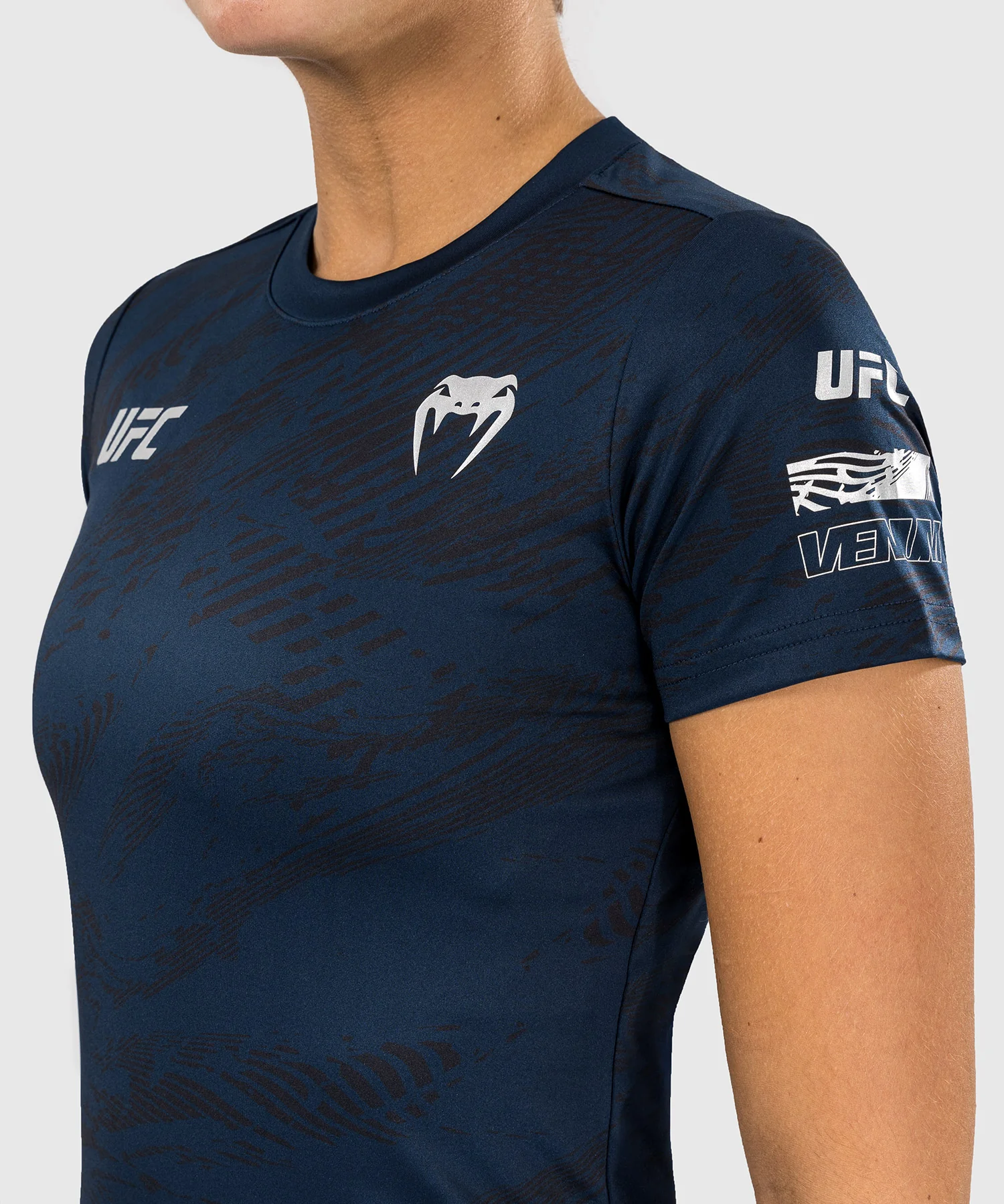 T-shirt Dry-Tech pour Femmes UFC Fusion by Venum Fight Week - Bleu Océanique - Image 3
