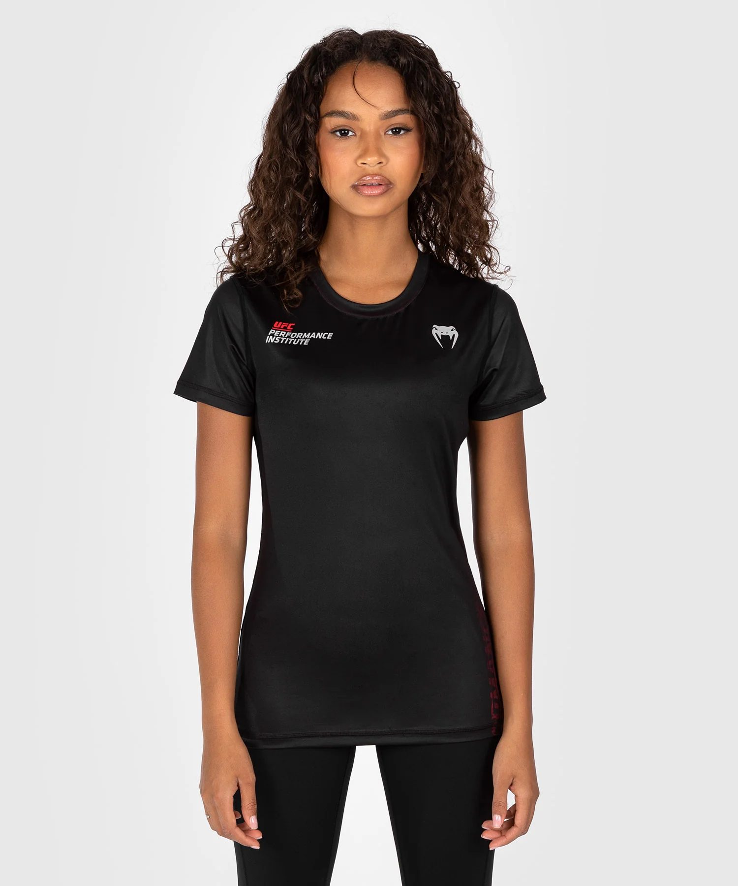 T-shirt Dry-Tech pour Femmes UFC Venum Performance Institute 2.0 - Noir/Rouge - Image 3