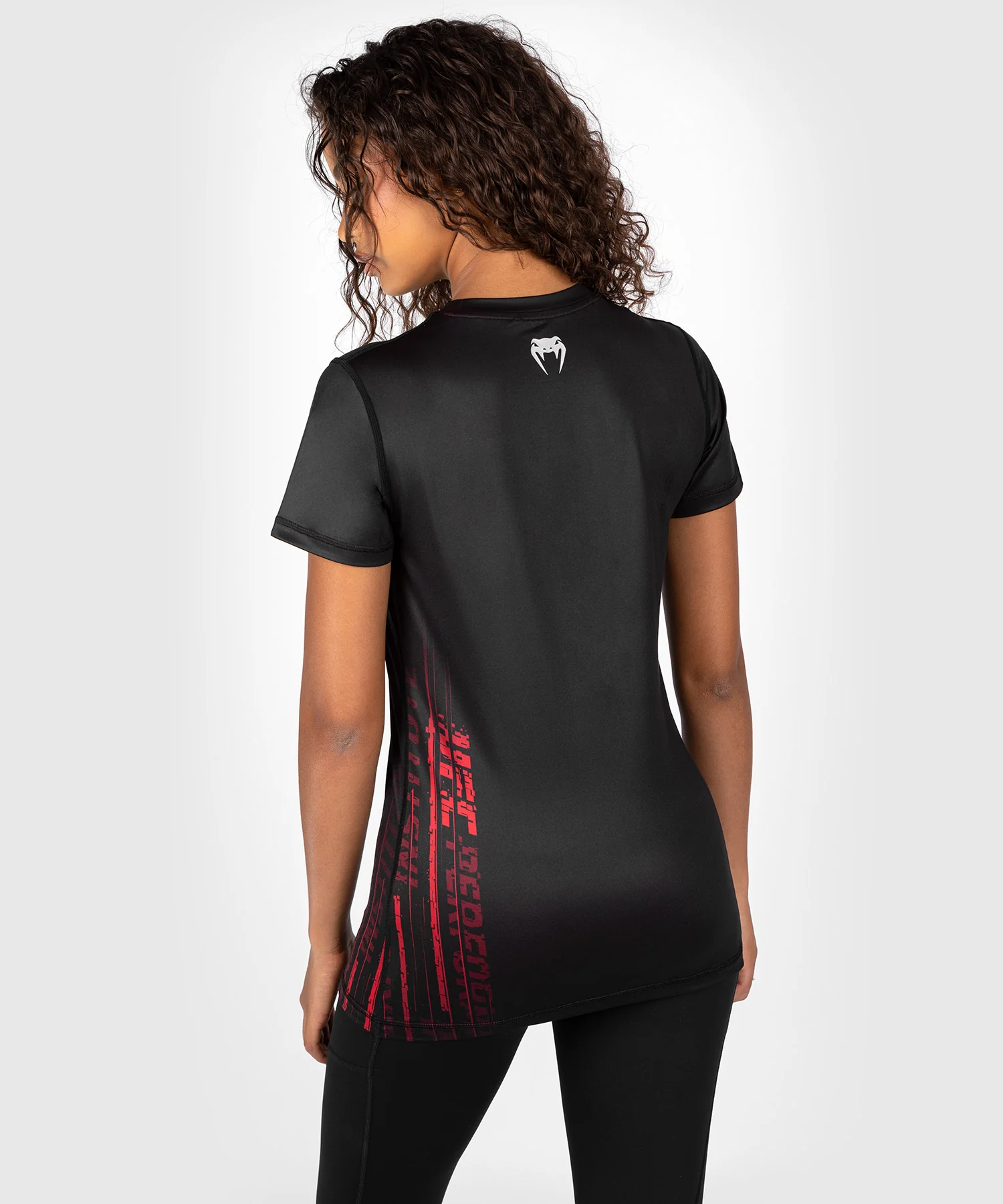 T-shirt Dry-Tech pour Femmes UFC Venum Performance Institute 2.0 - Noir/Rouge - Image 4