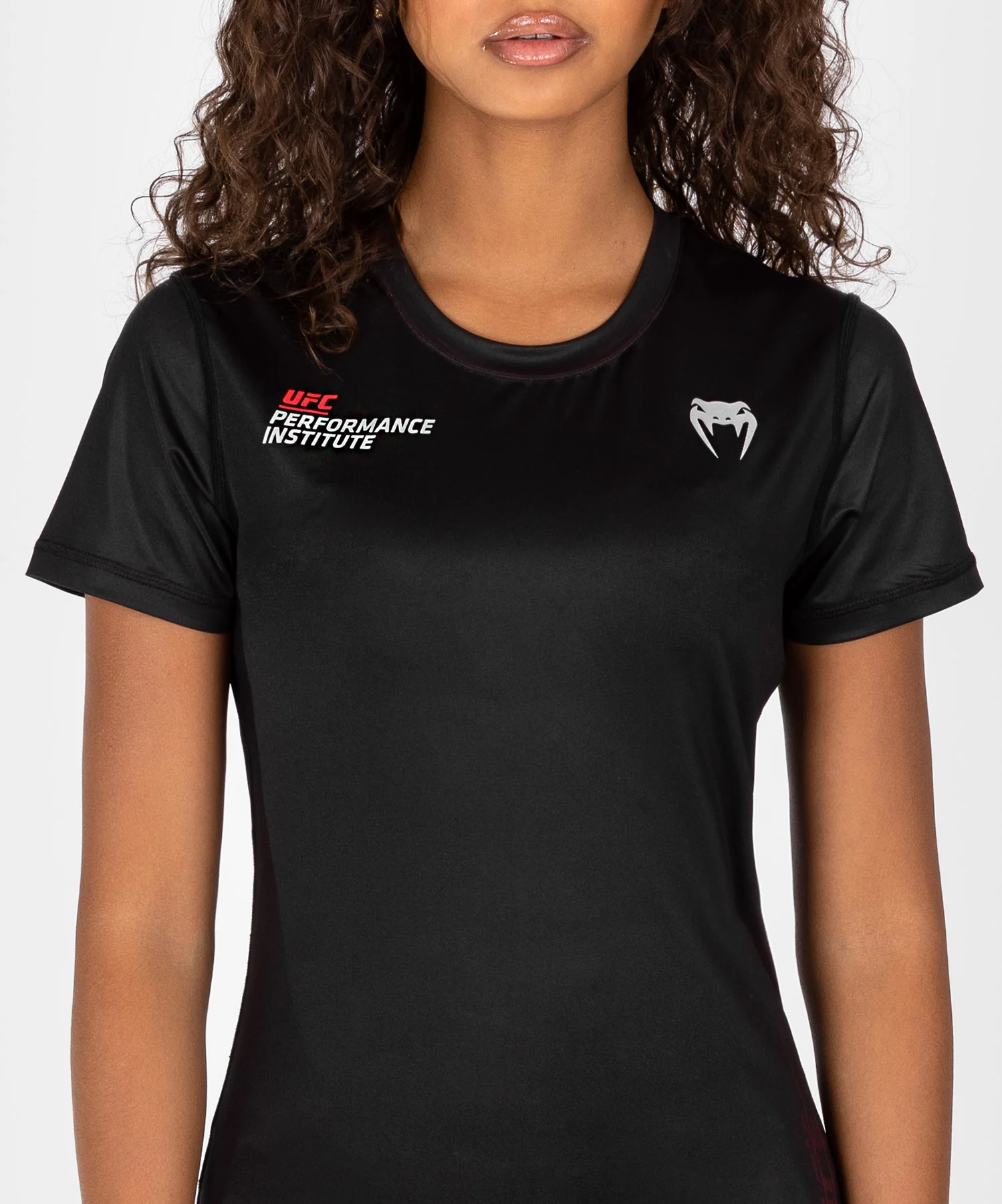 T-shirt Dry-Tech pour Femmes UFC Venum Performance Institute 2.0 - Noir/Rouge - Image 5