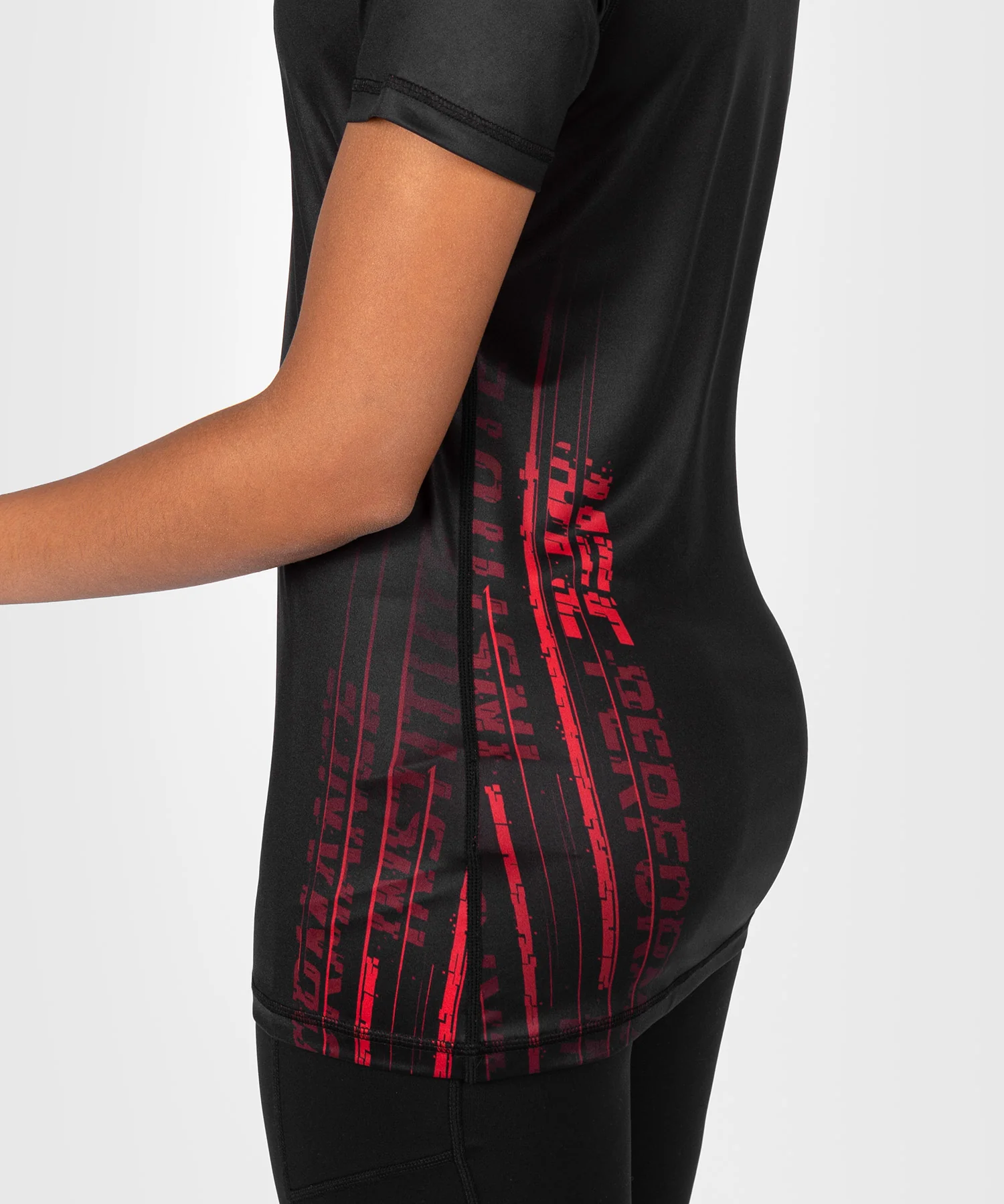 T-shirt Dry-Tech pour Femmes UFC Venum Performance Institute 2.0 - Noir/Rouge - Image 6