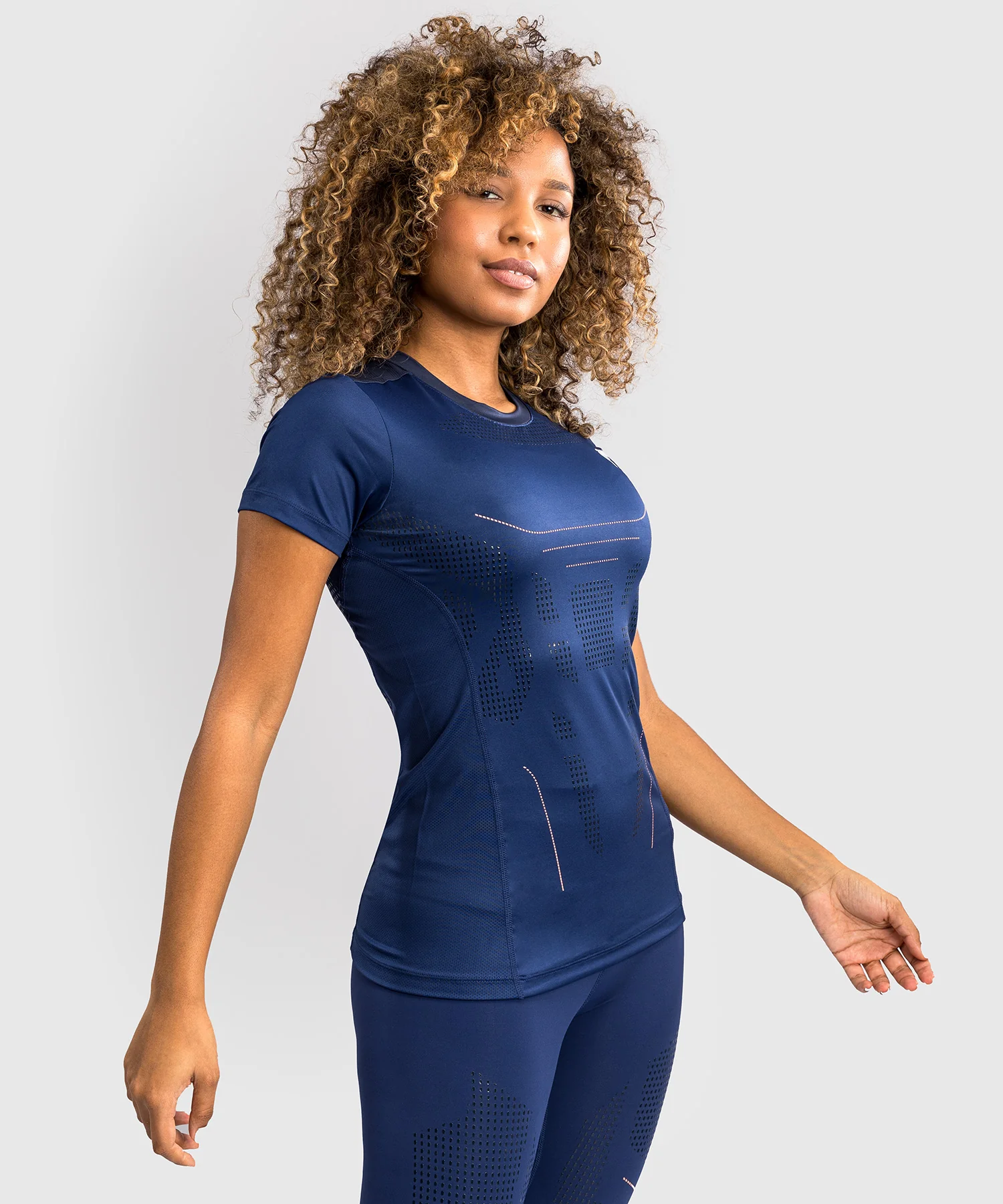 T-shirt Dry-Tech pour Femmes Venum Technical 3.0 - Bleu Nuit - Image 4