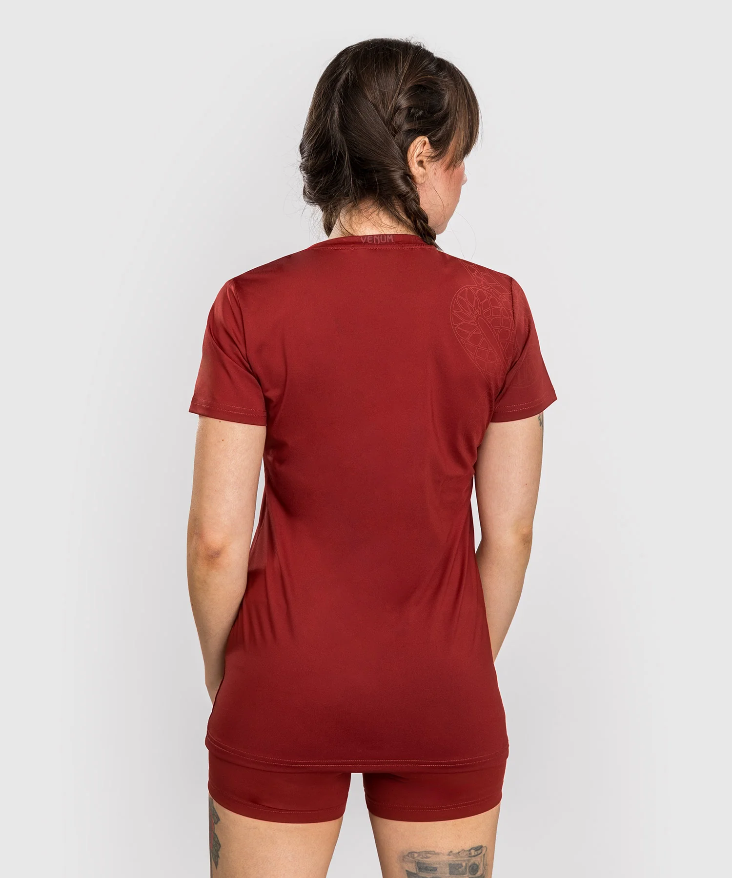 T-shirt Dry-Tech pour Femmes Venum Serpenti – Bordeaux/Ivoire - Image 3