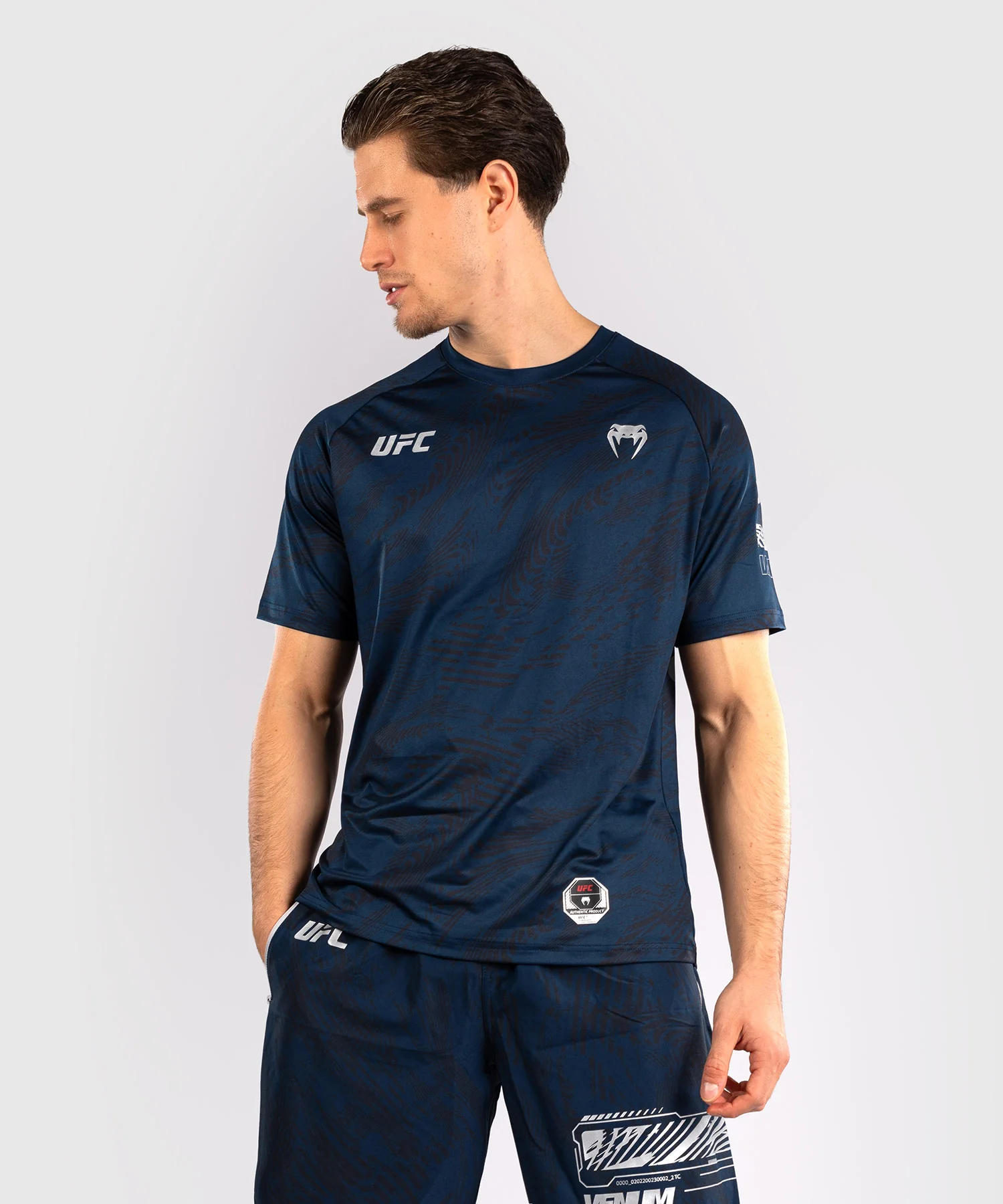 T-shirt Dry-Tech UFC Fusion by Venum Fight Week - Bleu Océanique