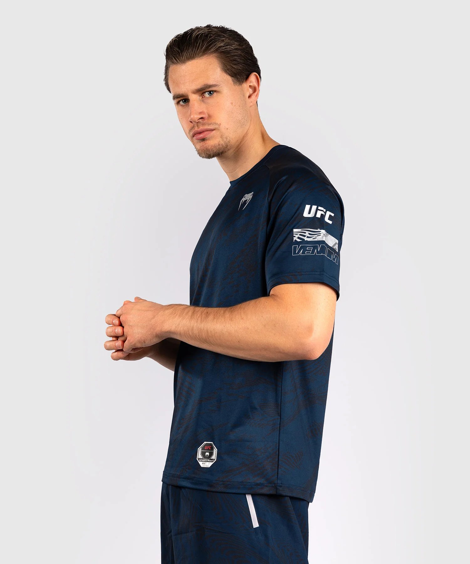 T-shirt Dry-Tech UFC Fusion by Venum Fight Week - Bleu Océanique - Image 3