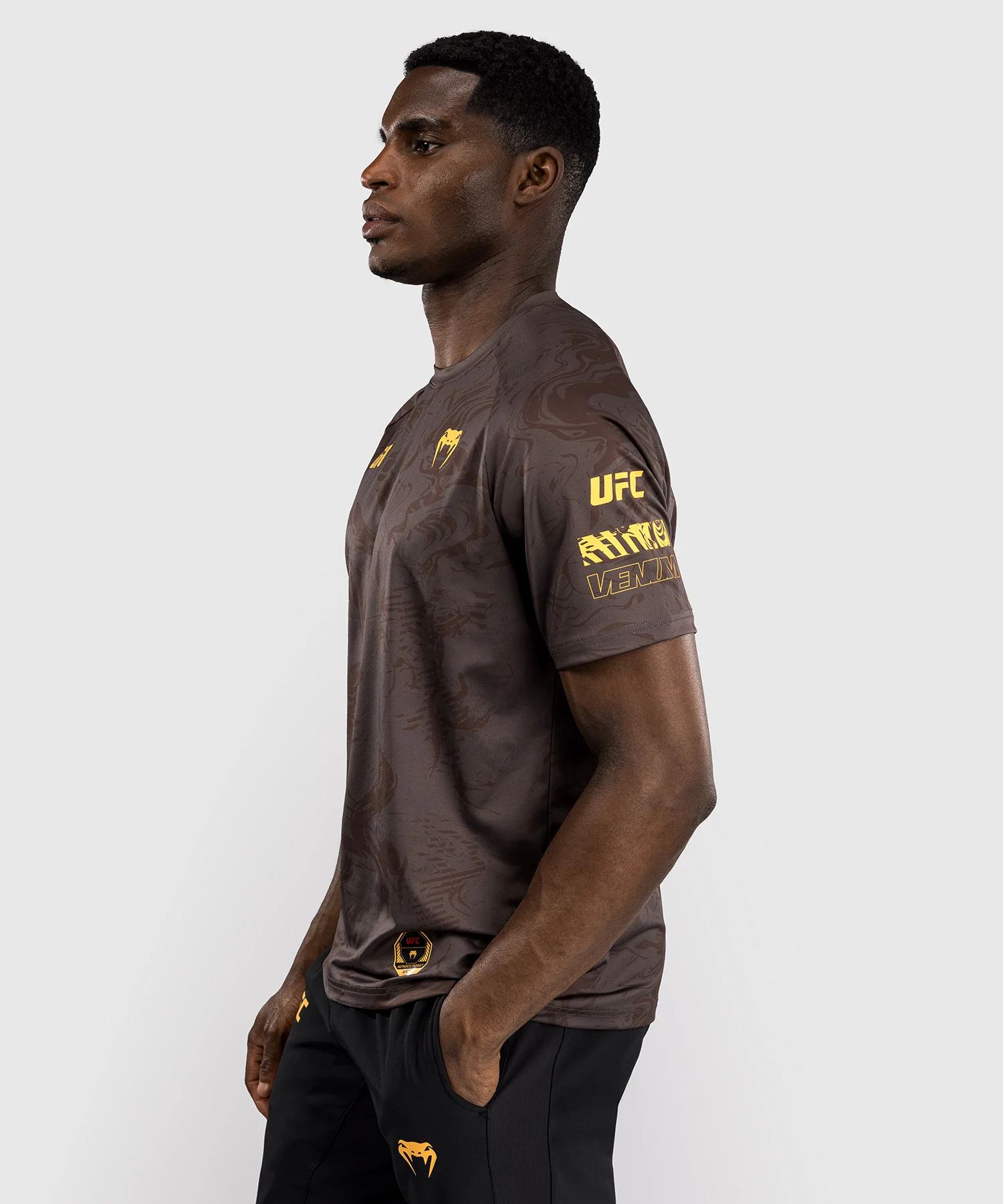 T-shirt Dry-Tech UFC Fusion by Venum Fight Week - Marron Terrestre - Image 2