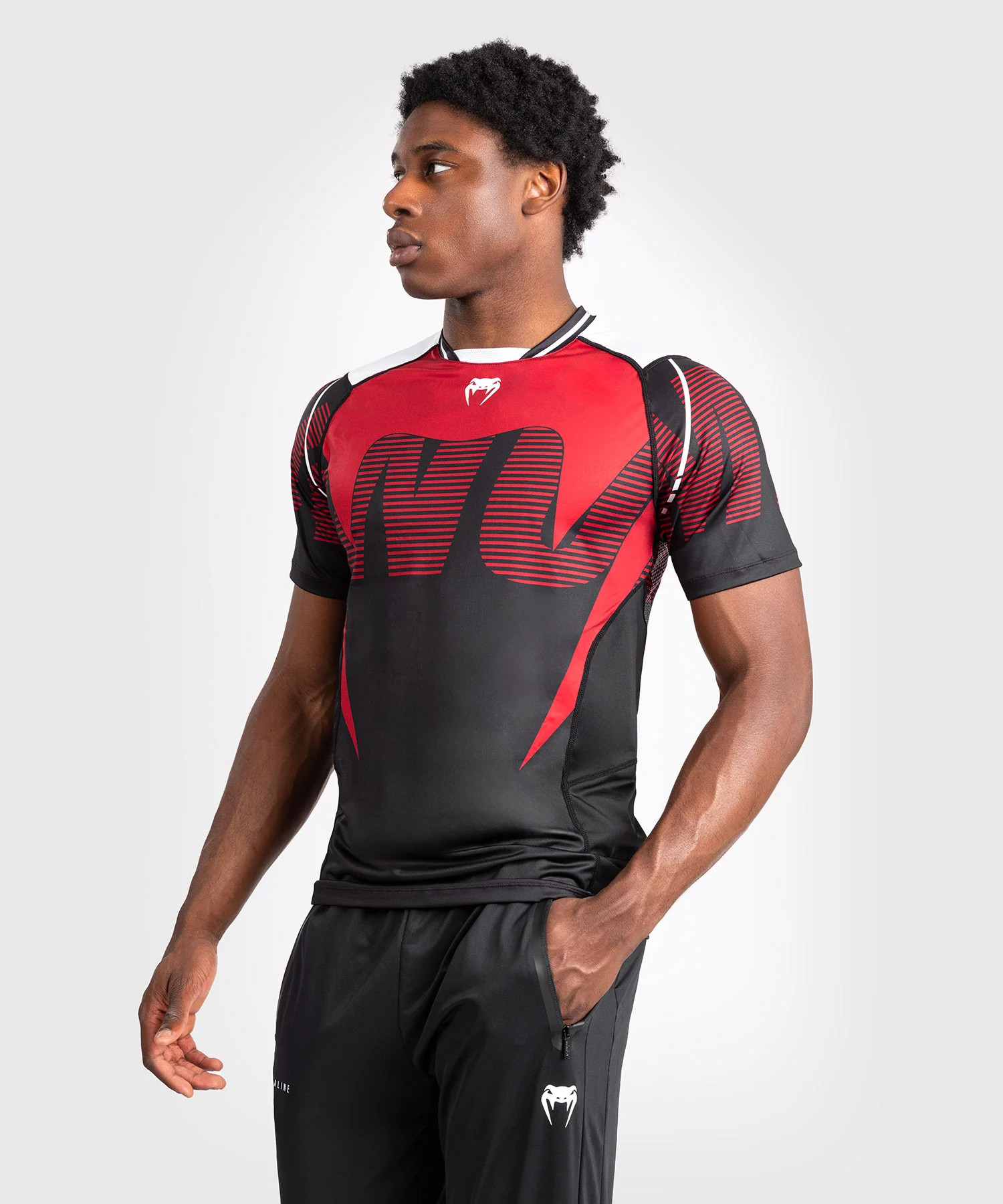 T-Shirt Dry-Tech pour Hommes Venum Adrenaline - Red - Image 3