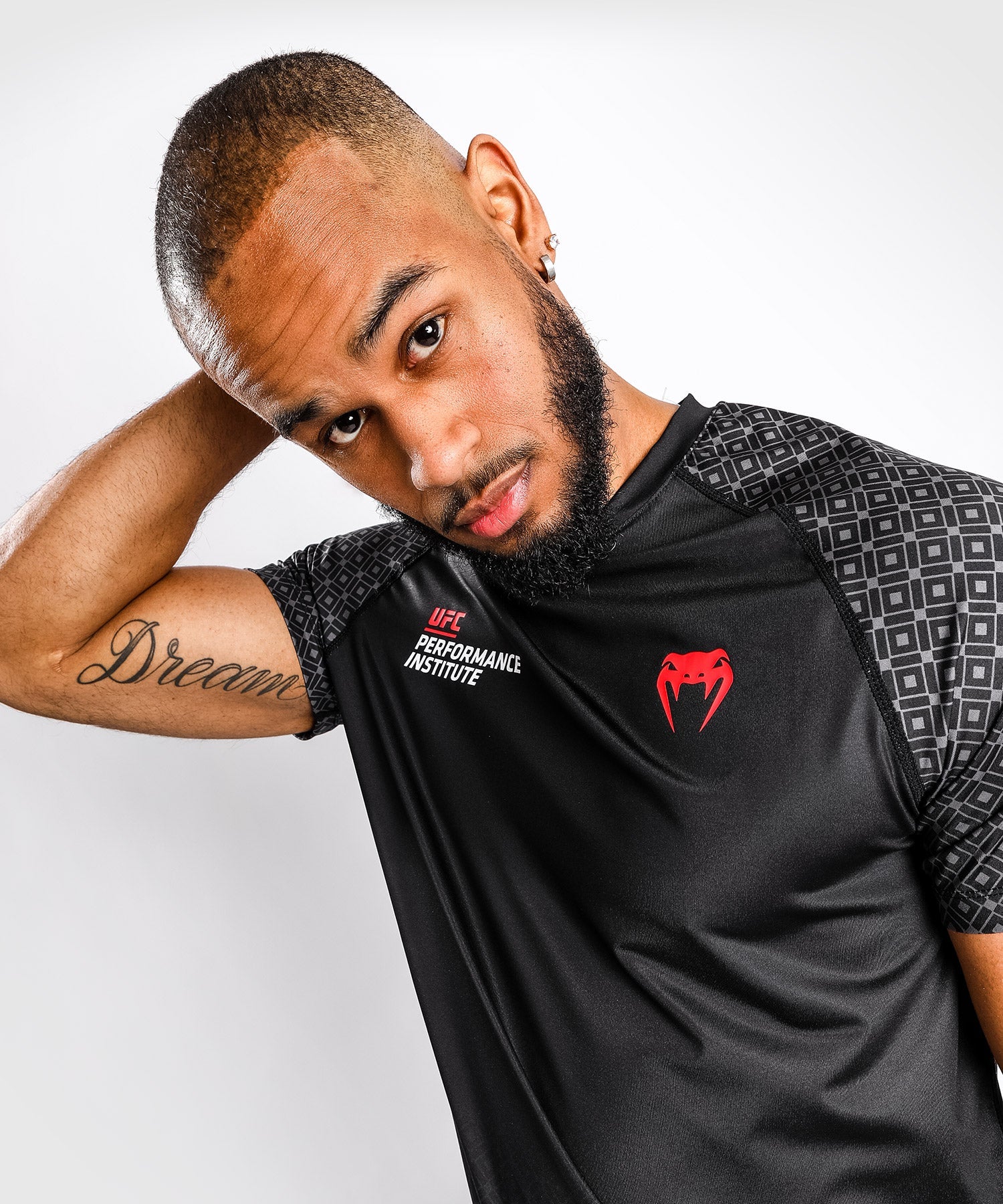 T-Shirt Dry Tech UFC Venum Performance Institute - Noir/Rouge - Image 2