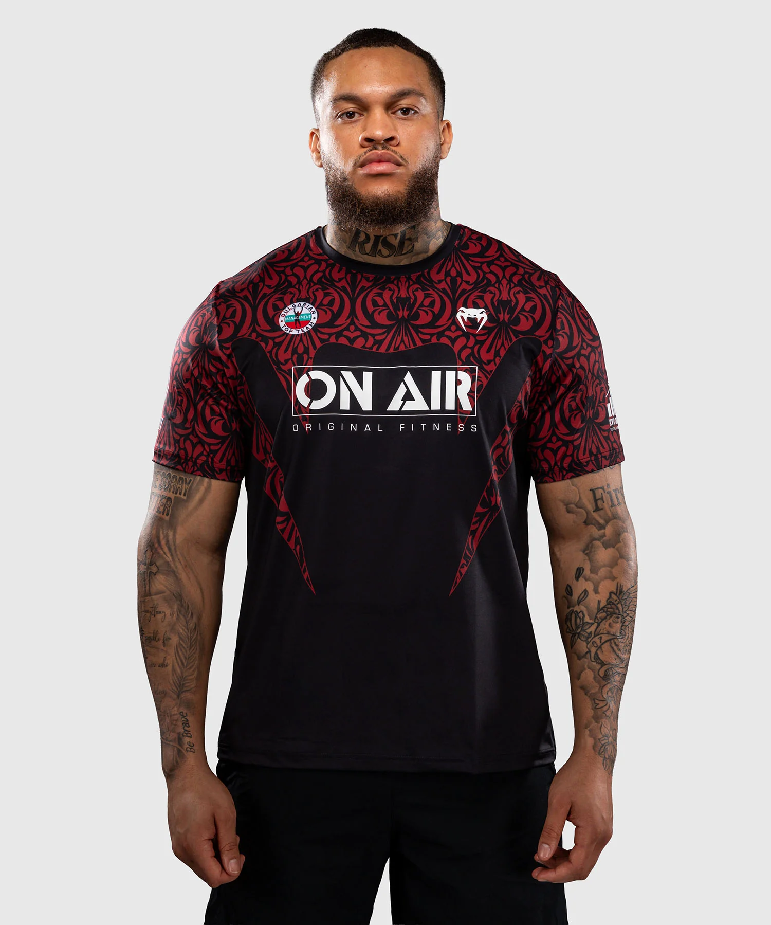 T-shirt Dry Tech Venum Bulgarian Top Team (BTT) – Noir/Rouge