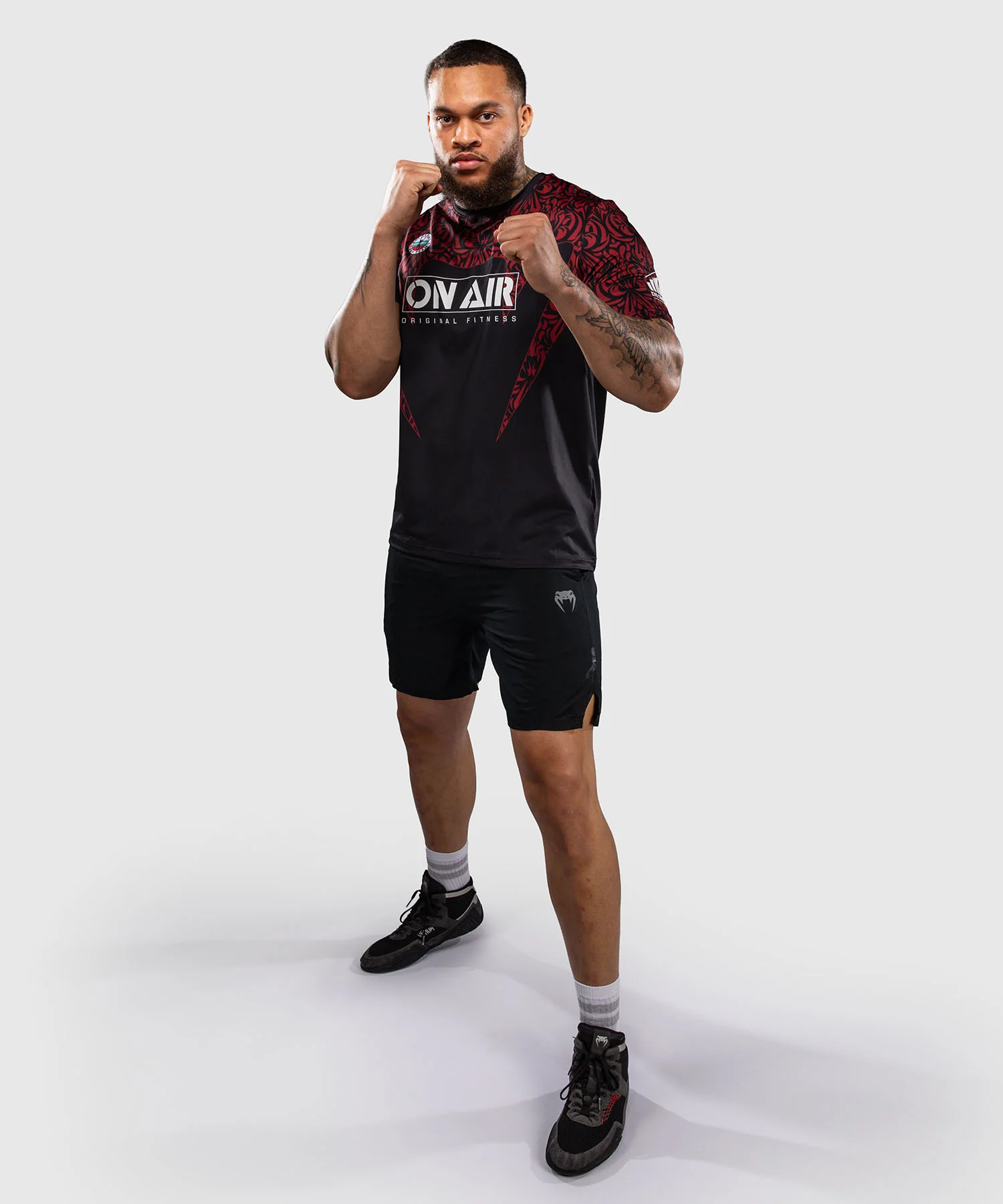 T-shirt Dry Tech Venum Bulgarian Top Team (BTT) – Noir/Rouge - Image 5