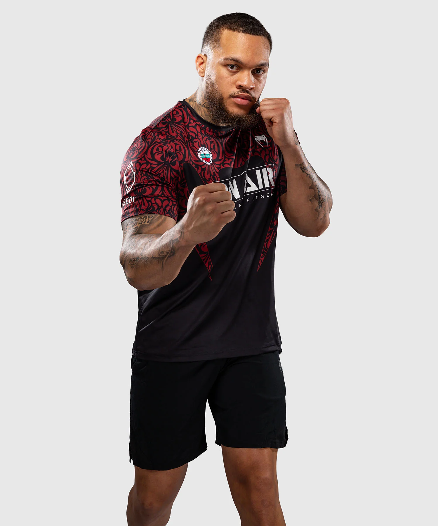 T-shirt Dry Tech Venum Bulgarian Top Team (BTT) – Noir/Rouge - Image 6