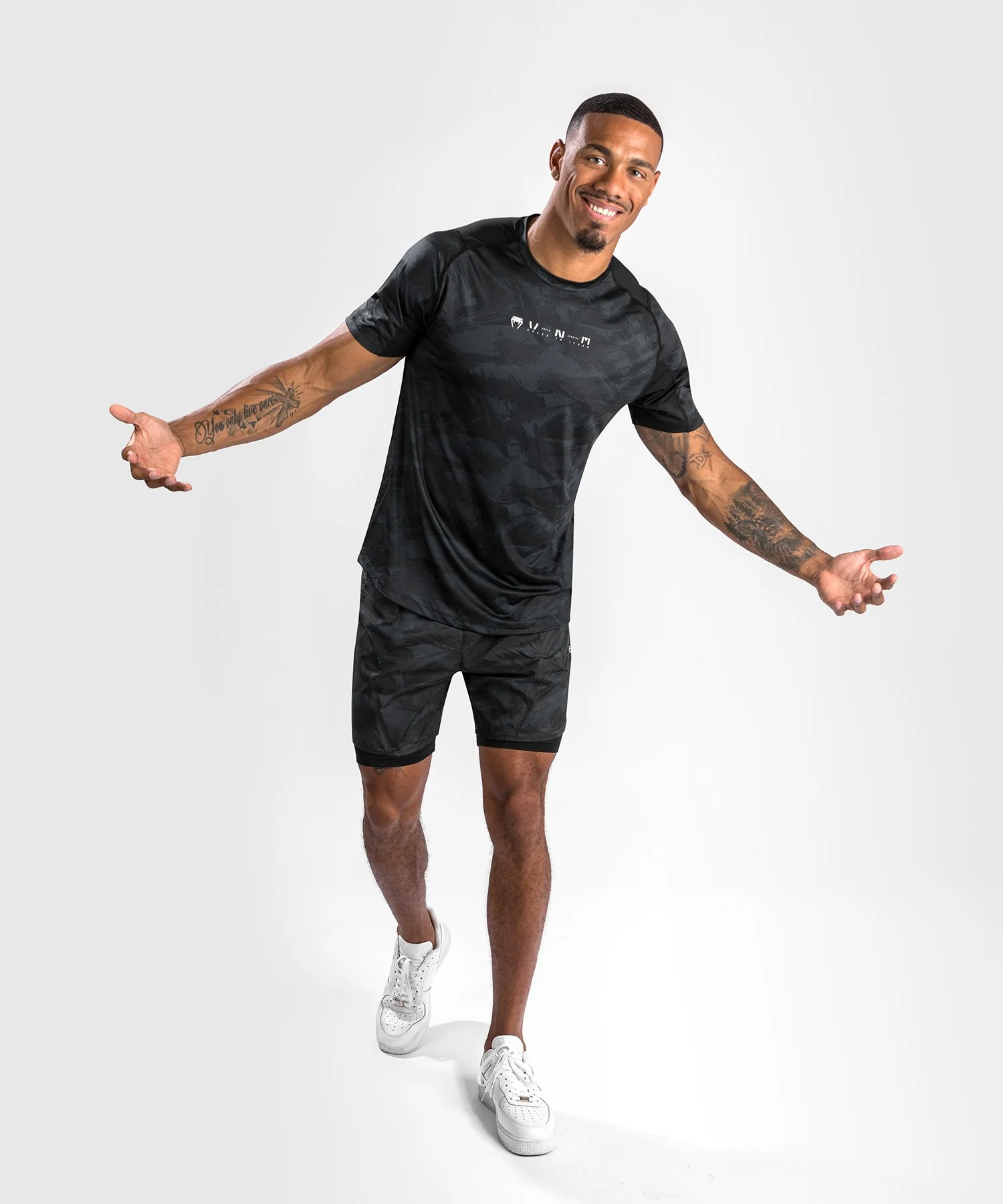 T-Shirt Dry Tech Venum Electron 3.0 - Manches Courtes - Noir - Image 2