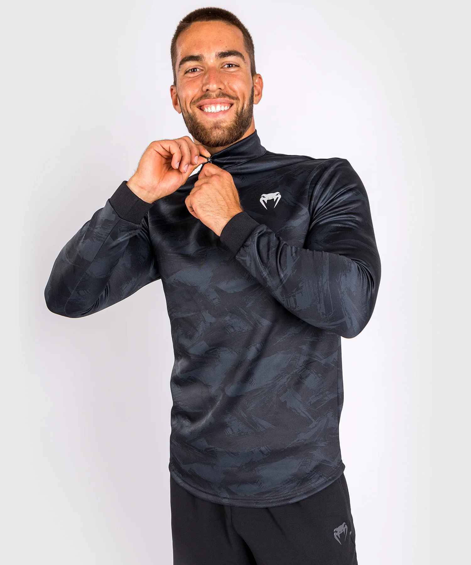 T-Shirt Dry Tech Venum Electron 3.0 - Manches Longues - Noir - Image 2