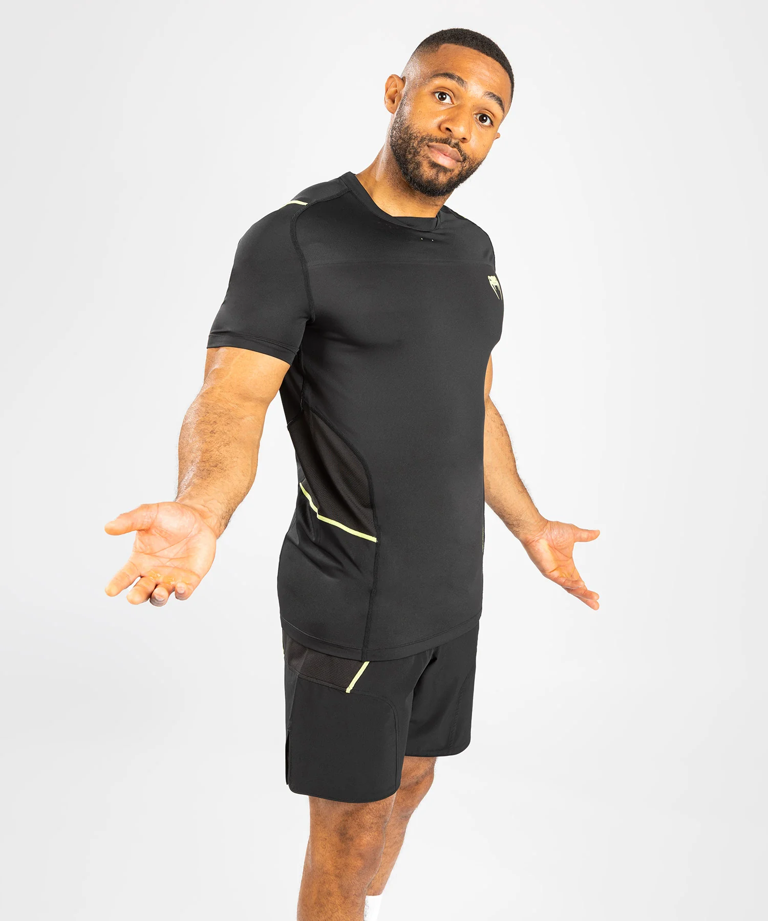 T-shirt Dry Tech Venum Fusion 2.0 - Noir/Jaune - Image 3