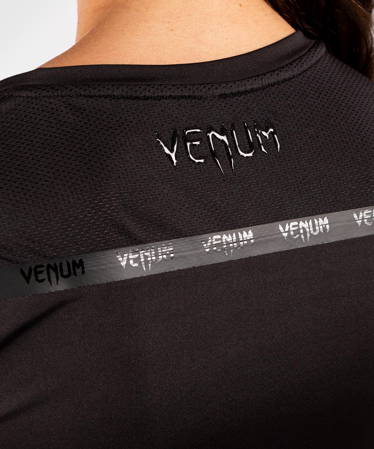 T-shirt Dry-Tech Venum G-Fit - Pour Femmes - Noir/Noir - Image 6