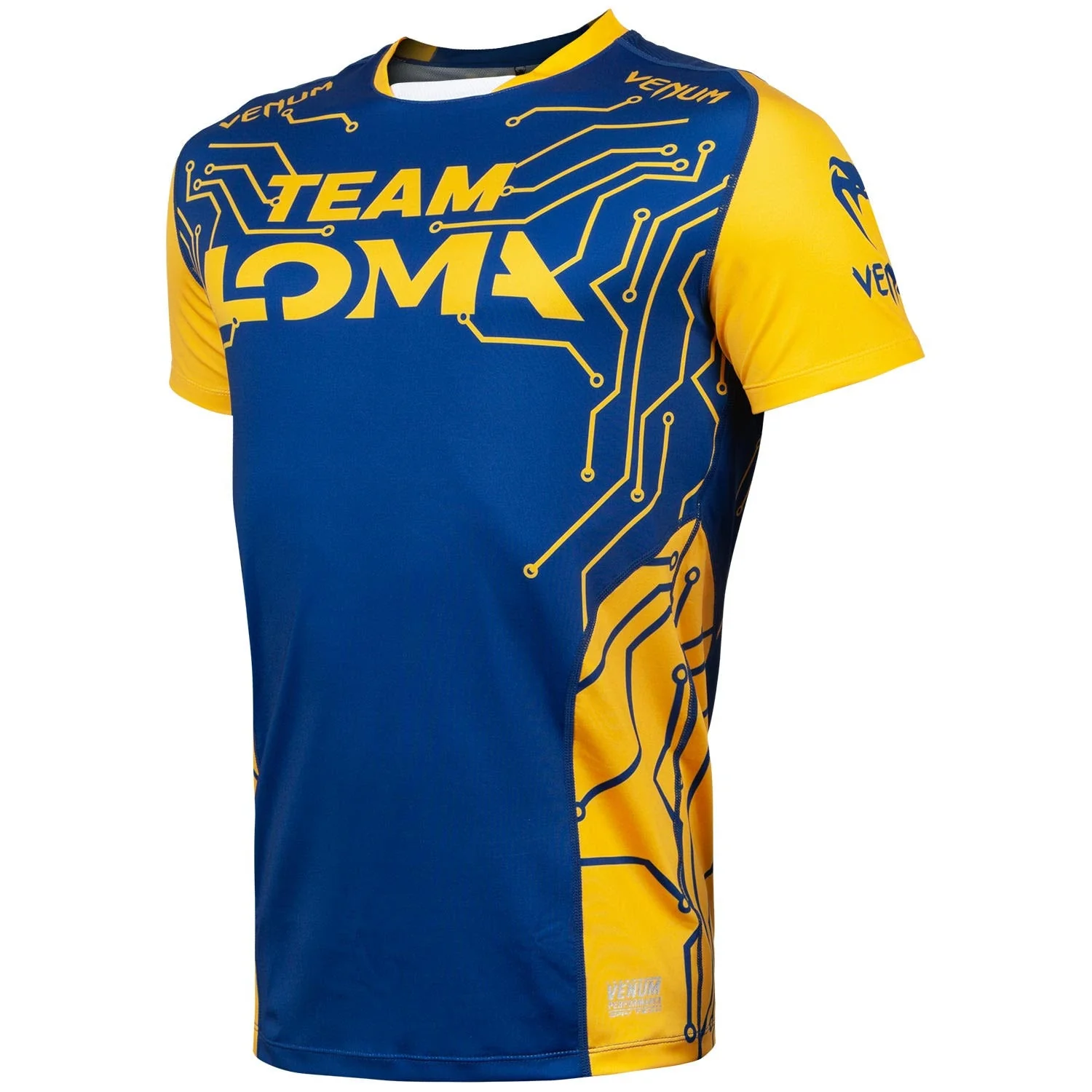 T-shirt Dry Tech Venum Loma Fight - Bleu/Jaune - Image 2