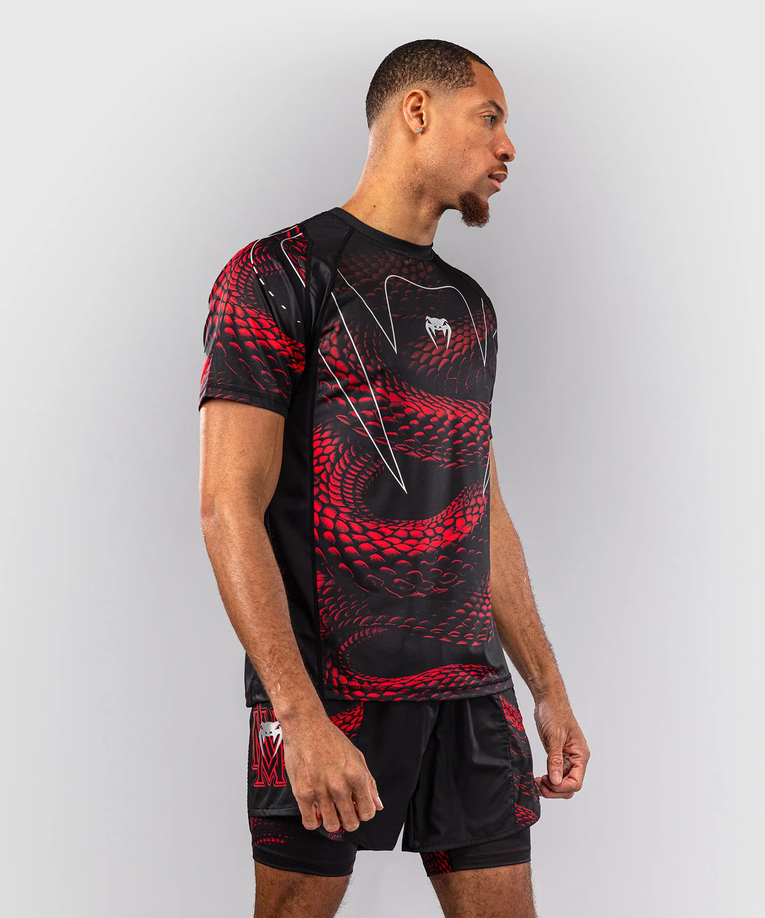 T-shirt Dry Tech Venum Matupa - Noir/Rouge/Argent - Image 2