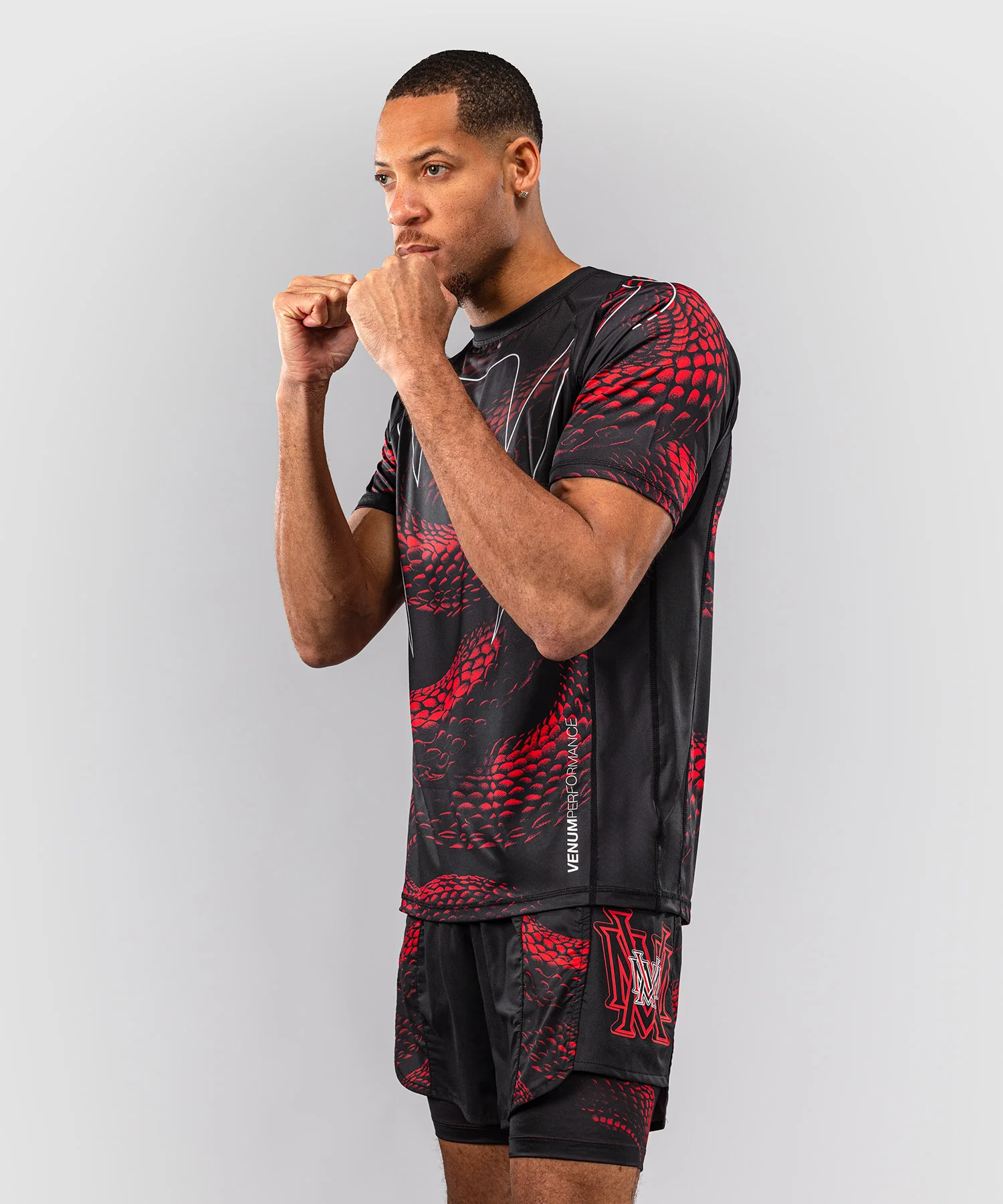 T-shirt Dry Tech Venum Matupa - Noir/Rouge/Argent - Image 3