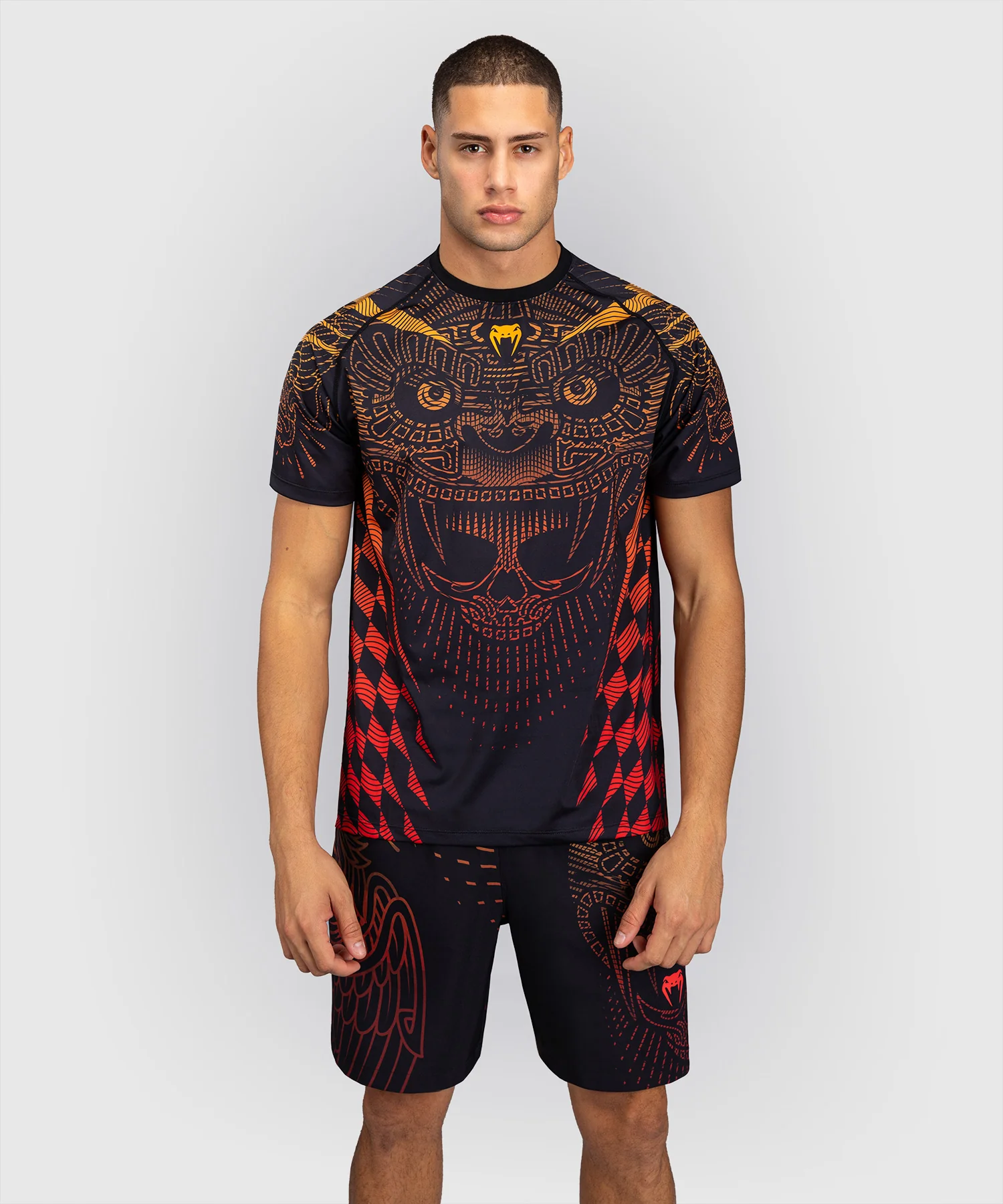 T-shirt Dry-Tech Venum Quetzal Fury - Noir/Rouge Fury/Mandarine
