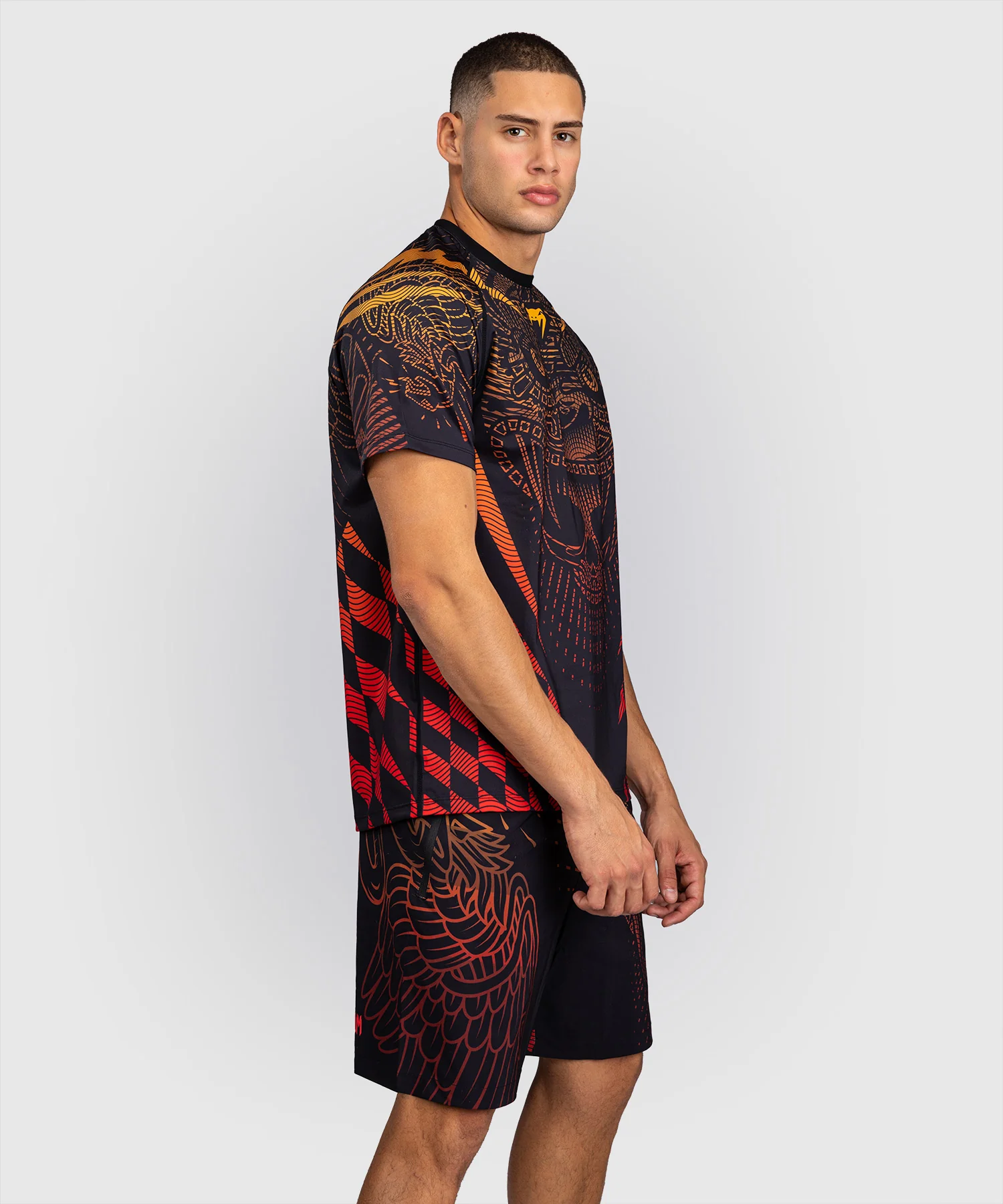 T-shirt Dry-Tech Venum Quetzal Fury - Noir/Rouge Fury/Mandarine - Image 2