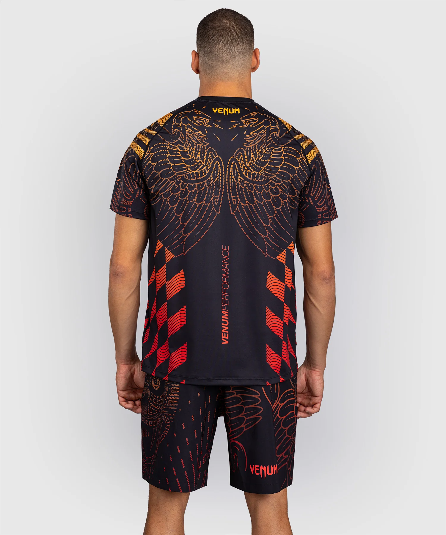 T-shirt Dry-Tech Venum Quetzal Fury - Noir/Rouge Fury/Mandarine - Image 3